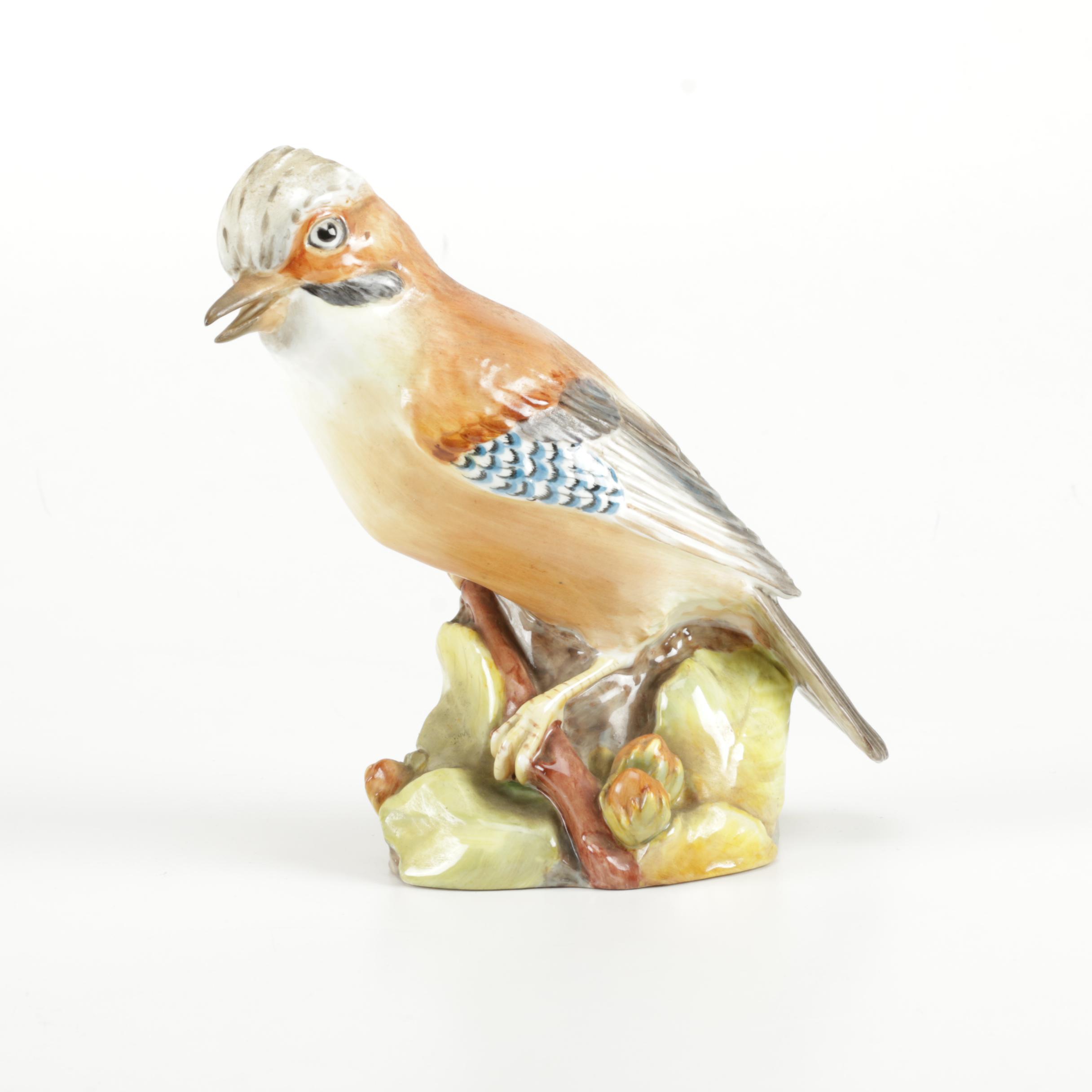 Royal Worcester Bone China Figurine of Jay Bird