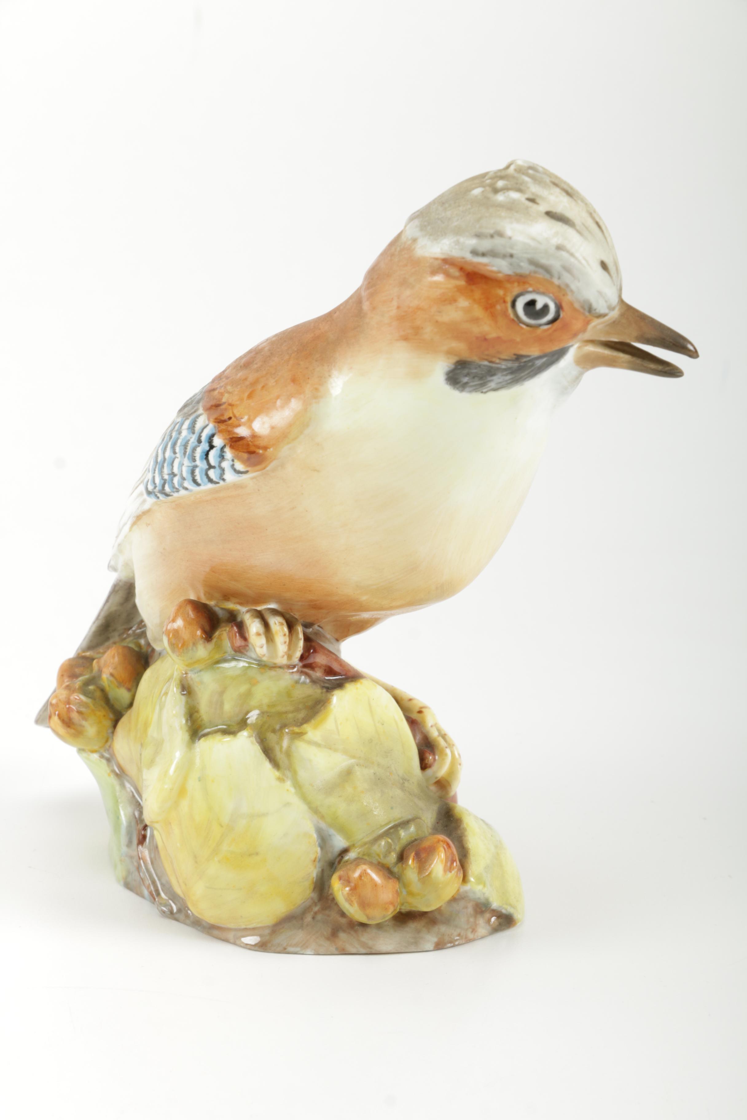 Royal Worcester Bone China Figurine of Jay Bird