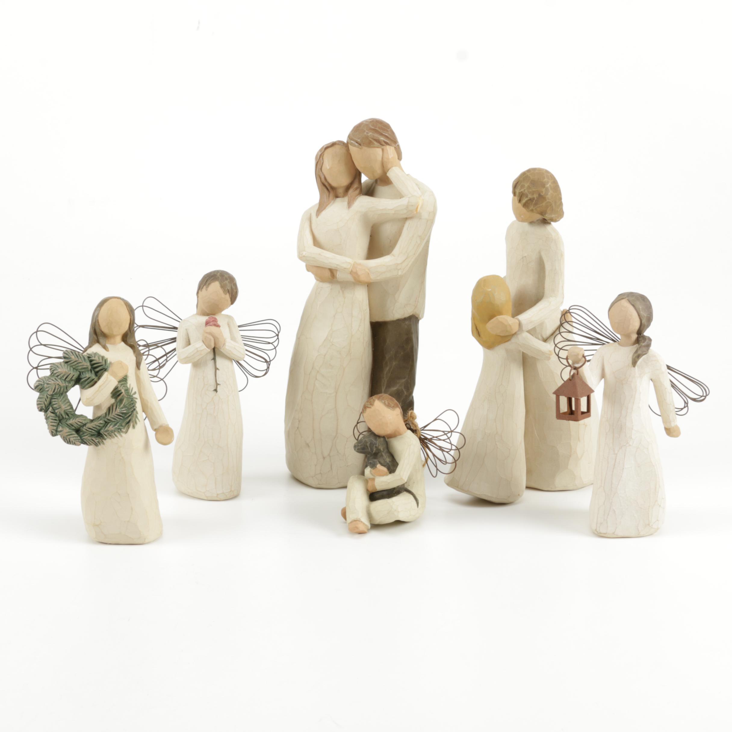 Collection of Willow Tree Figurines