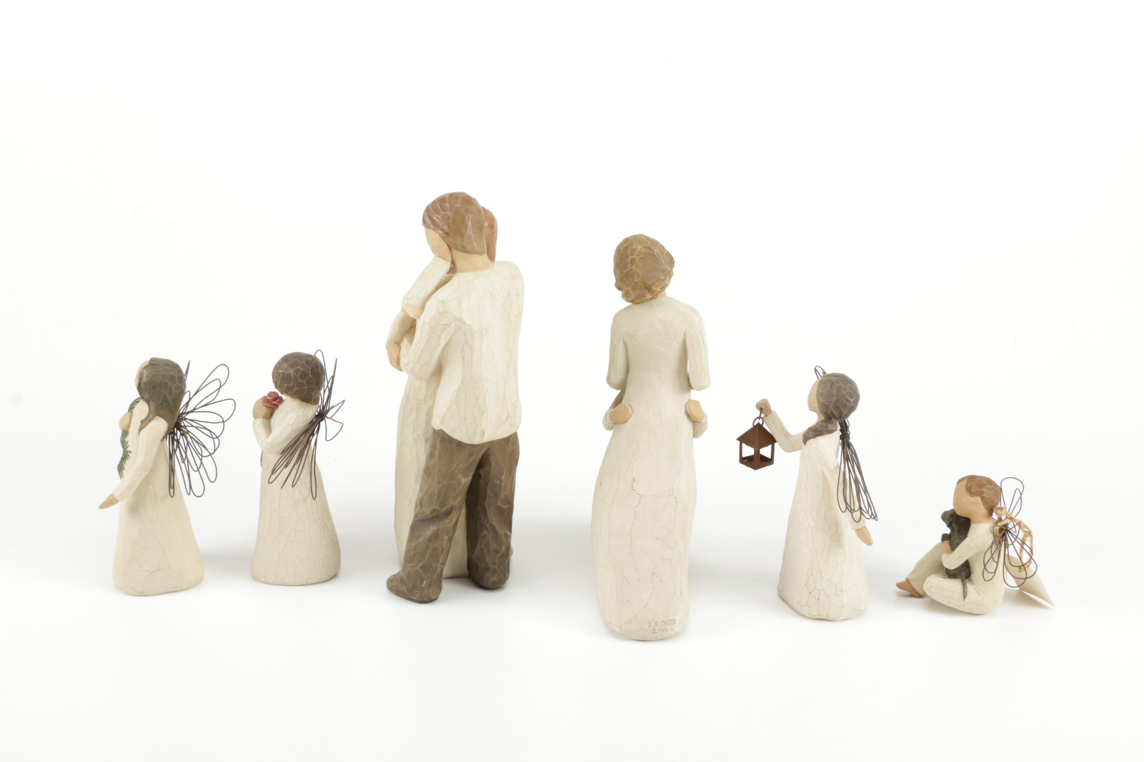 Collection of Willow Tree Figurines