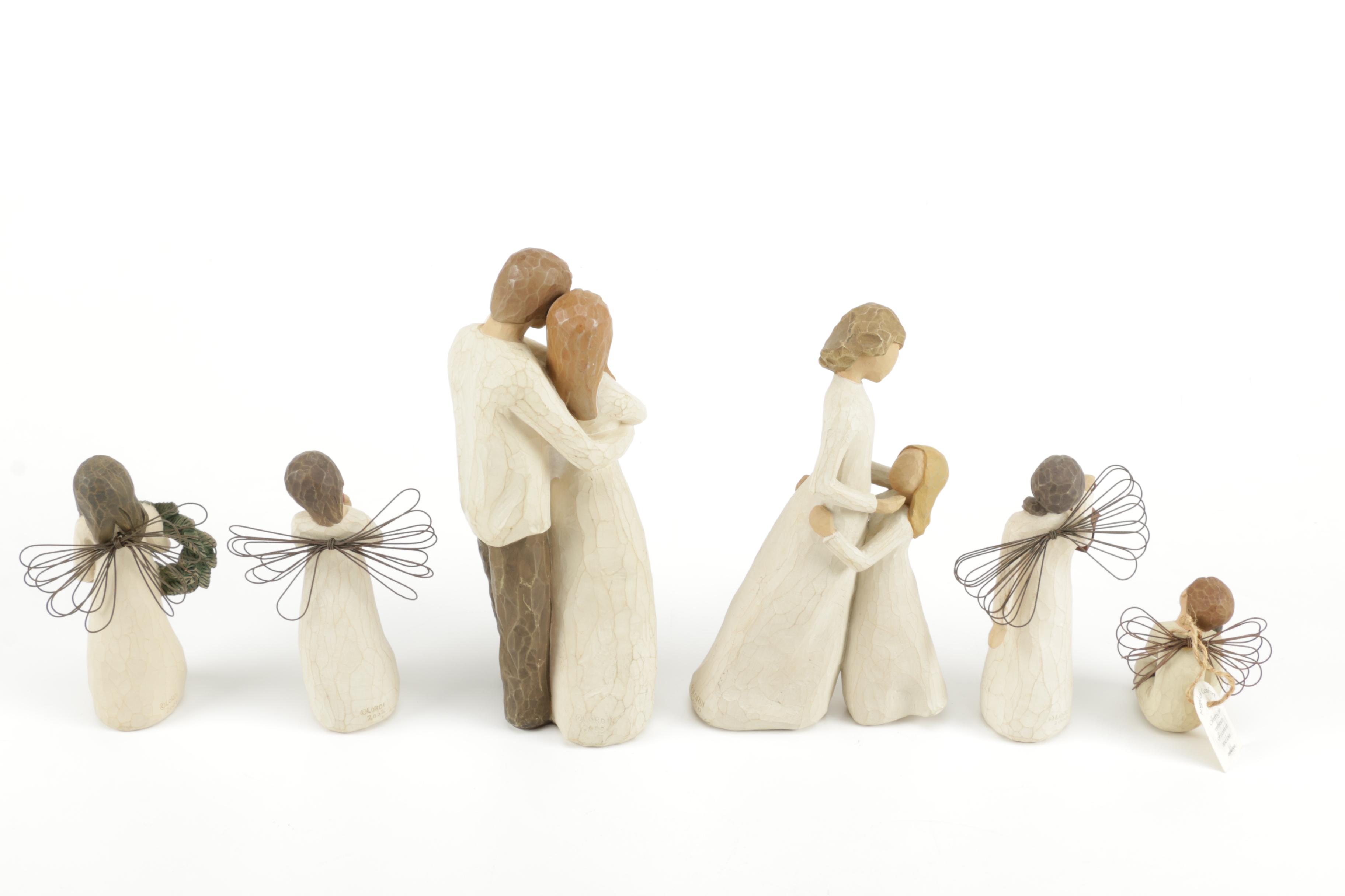 Collection of Willow Tree Figurines