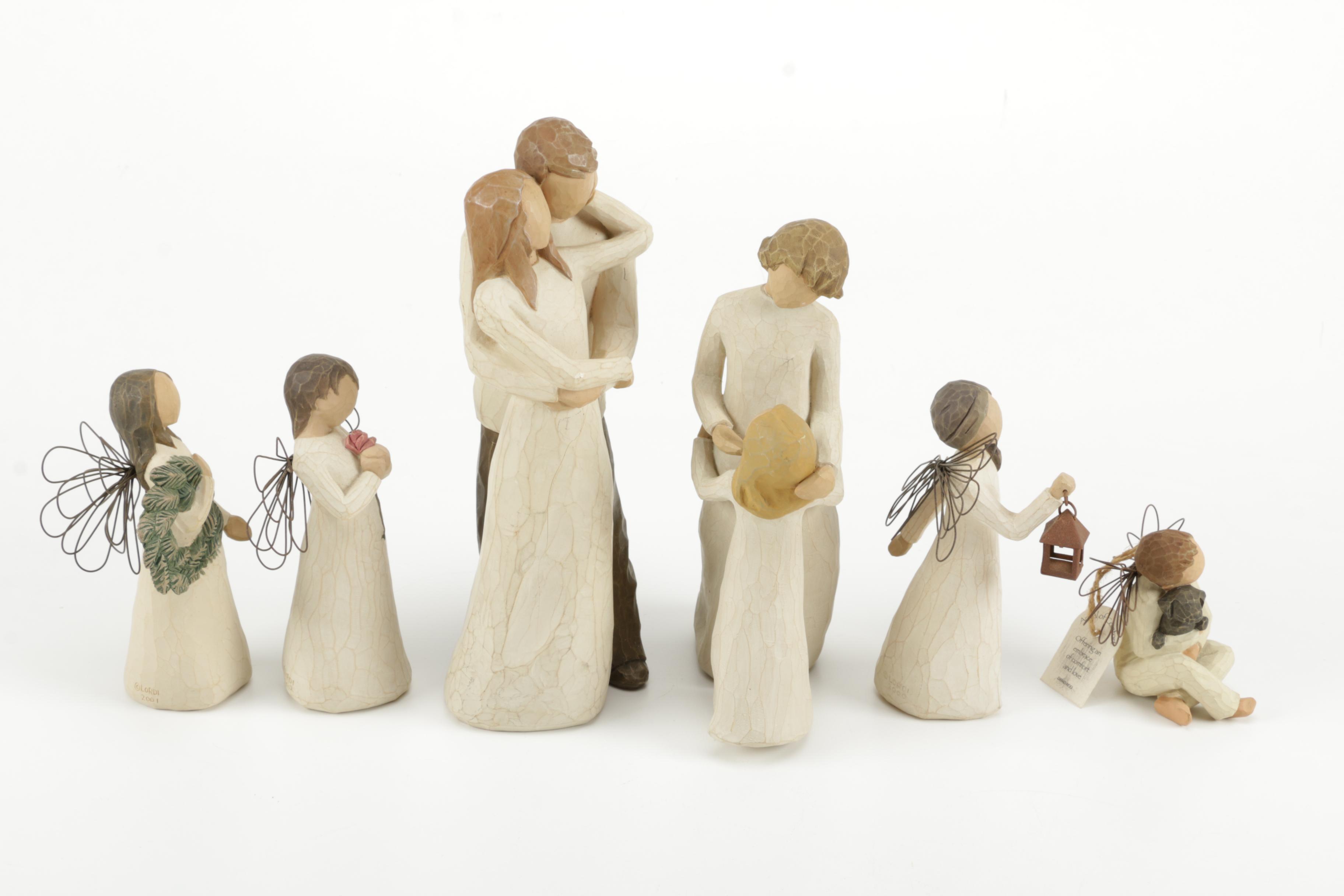 Collection of Willow Tree Figurines