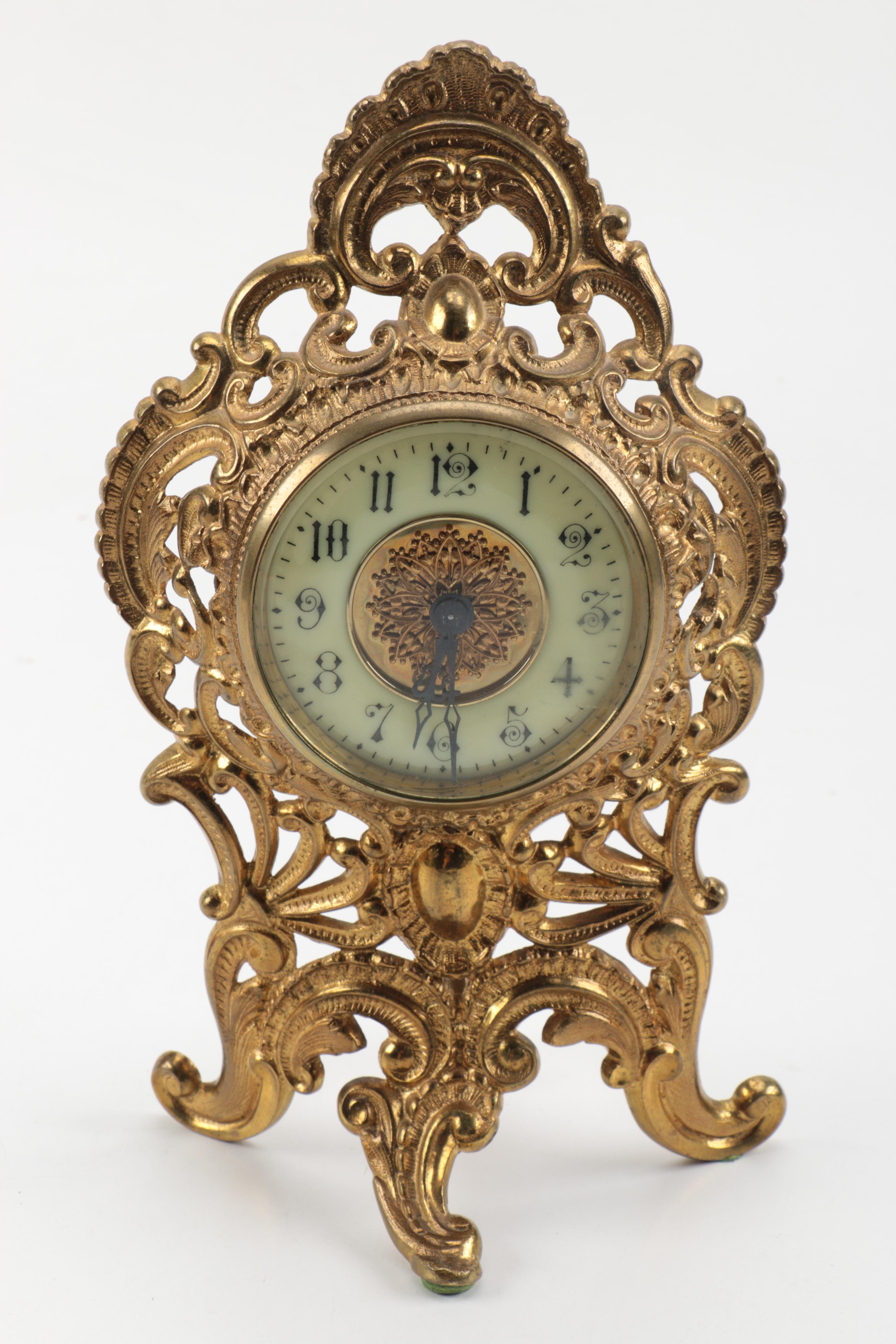 Rococo Style and Art Nouveau Style Mantel Clocks