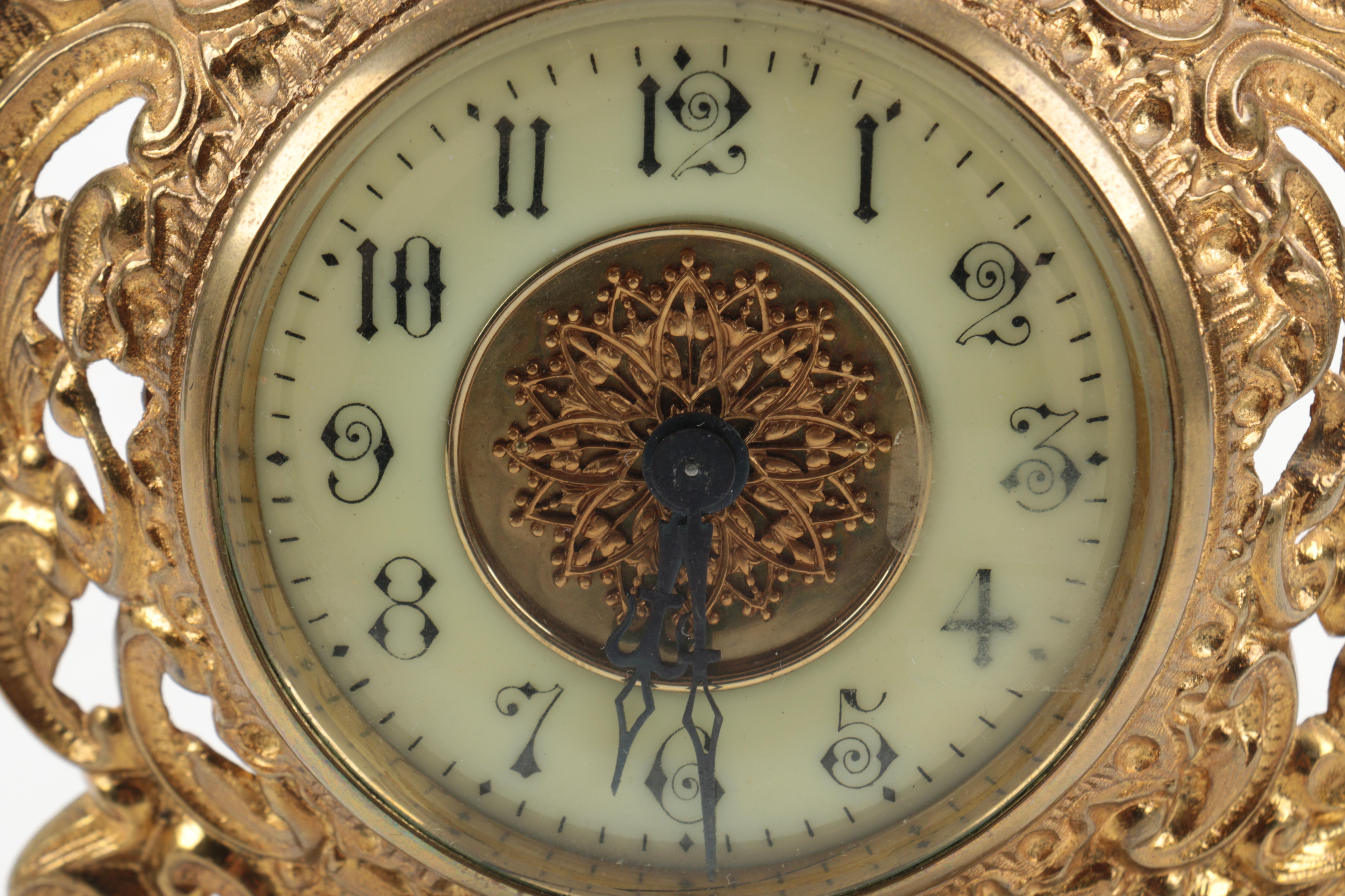 Rococo Style and Art Nouveau Style Mantel Clocks