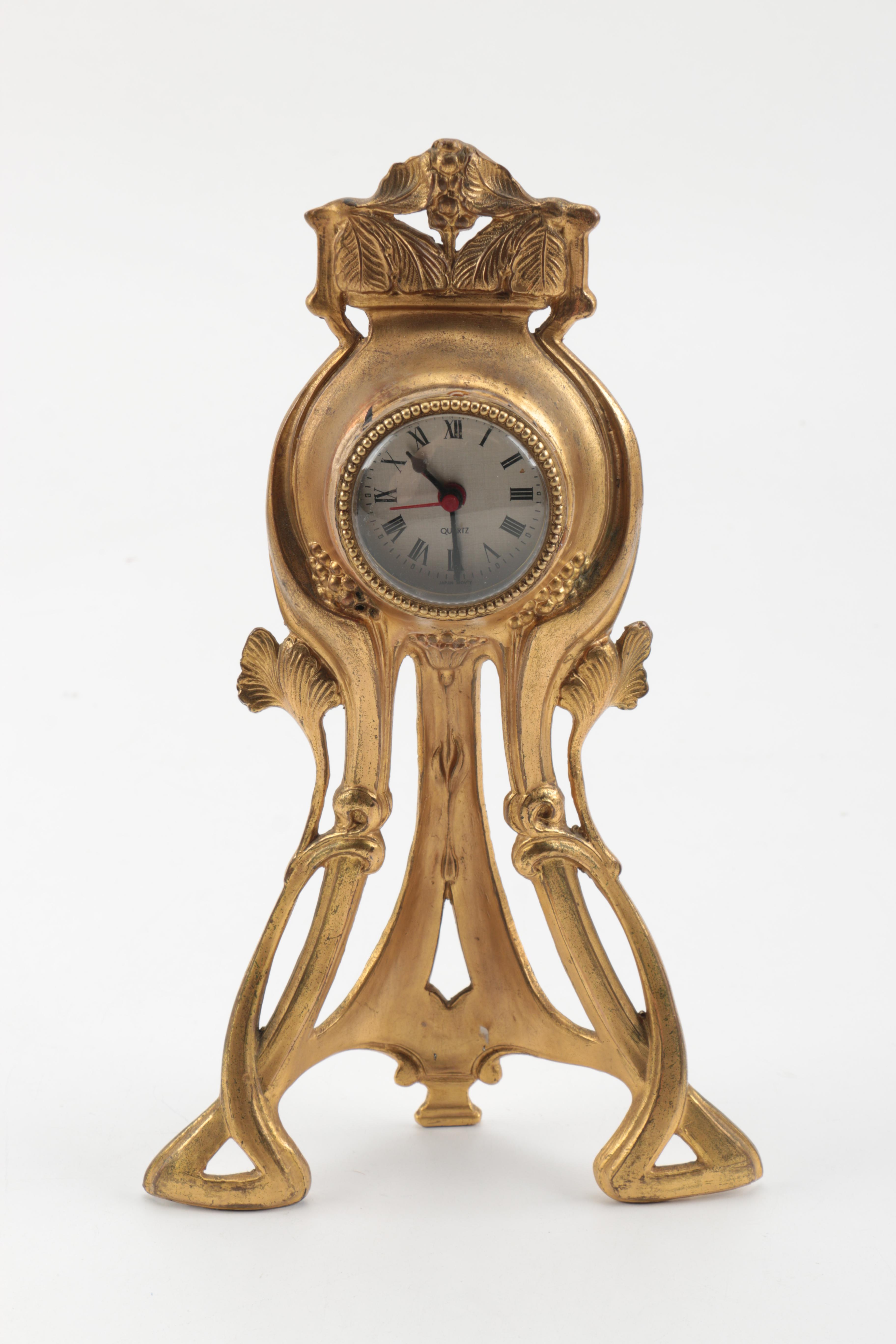 Rococo Style and Art Nouveau Style Mantel Clocks
