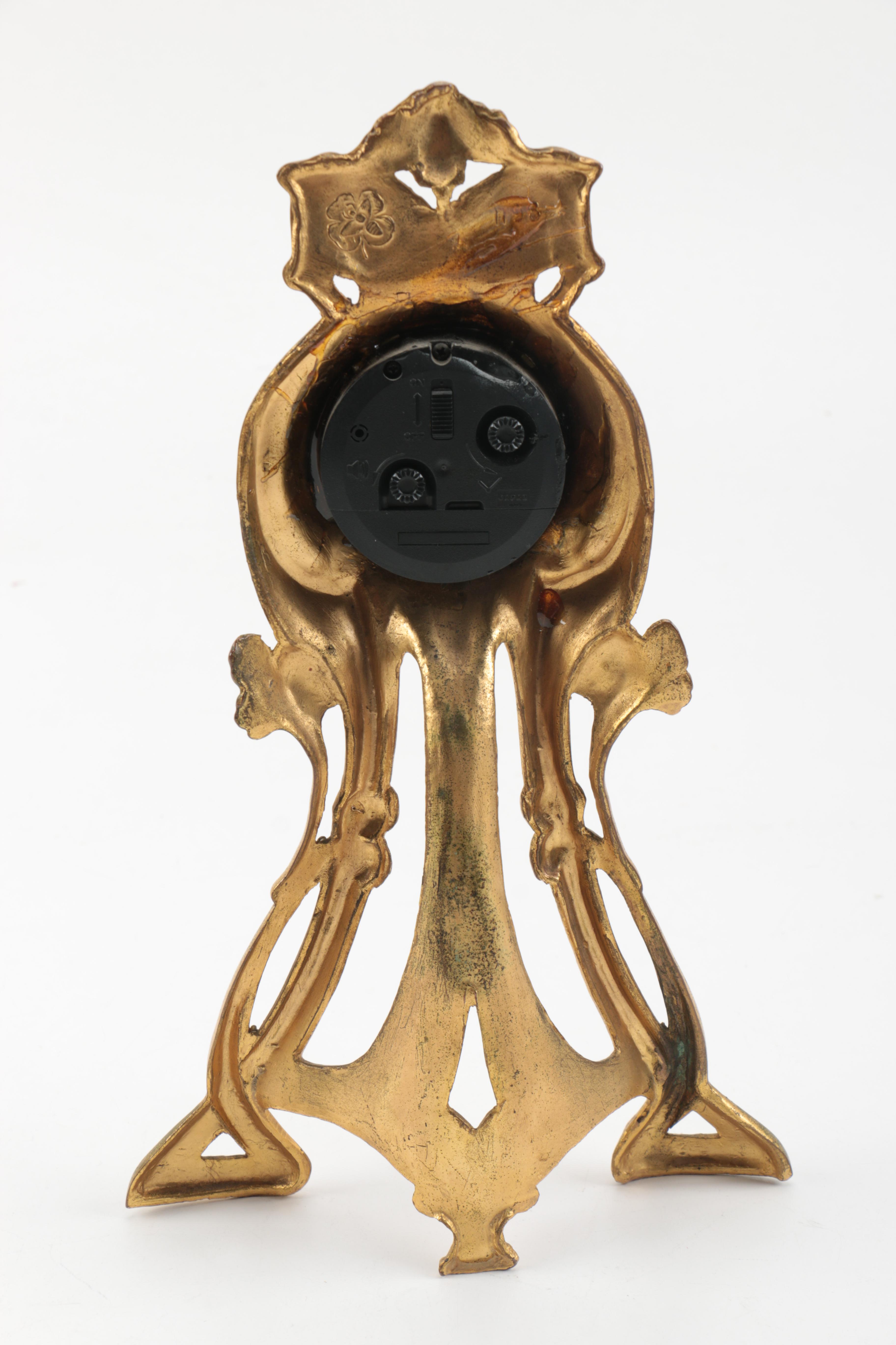 Rococo Style and Art Nouveau Style Mantel Clocks