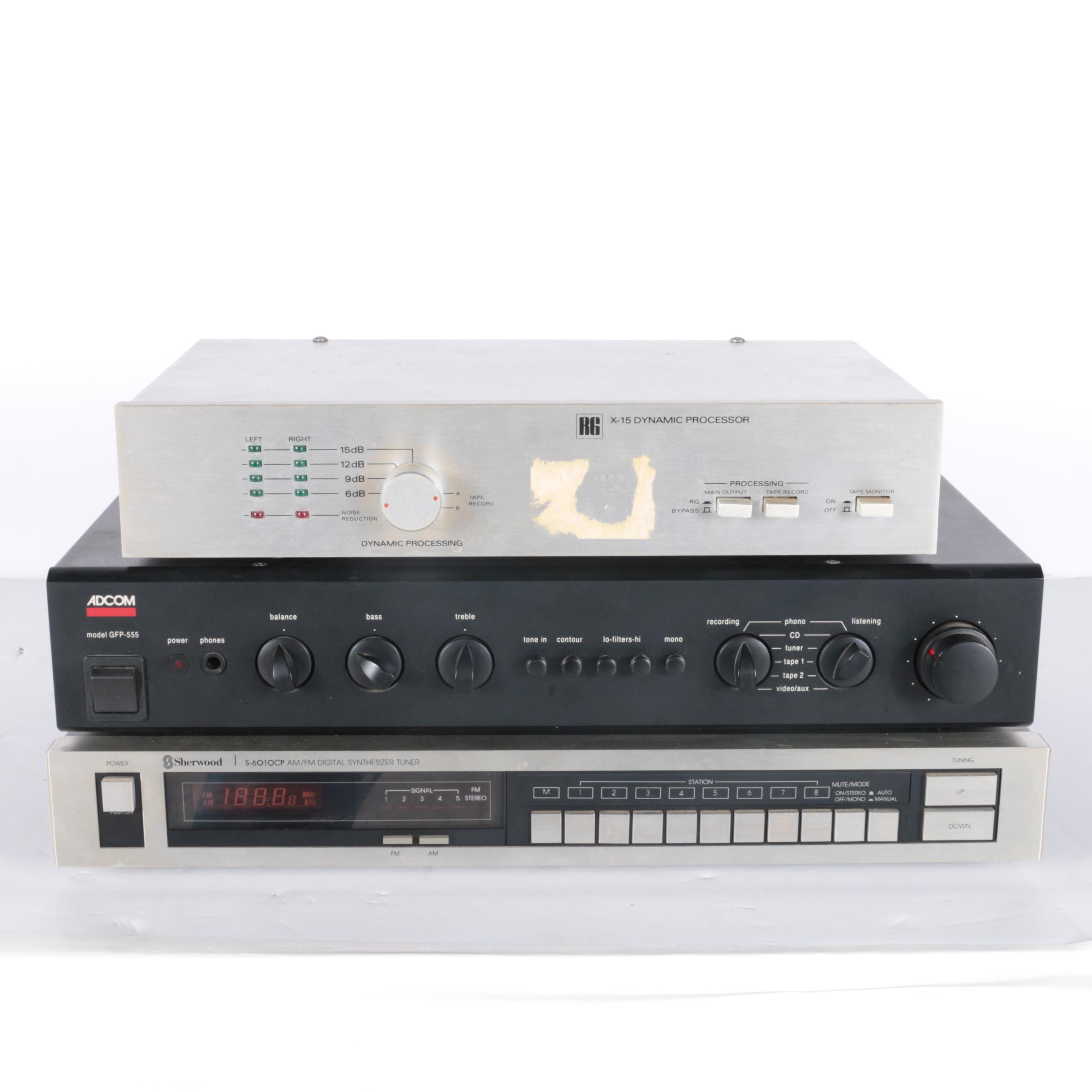 Assortment of Sound System Equipment