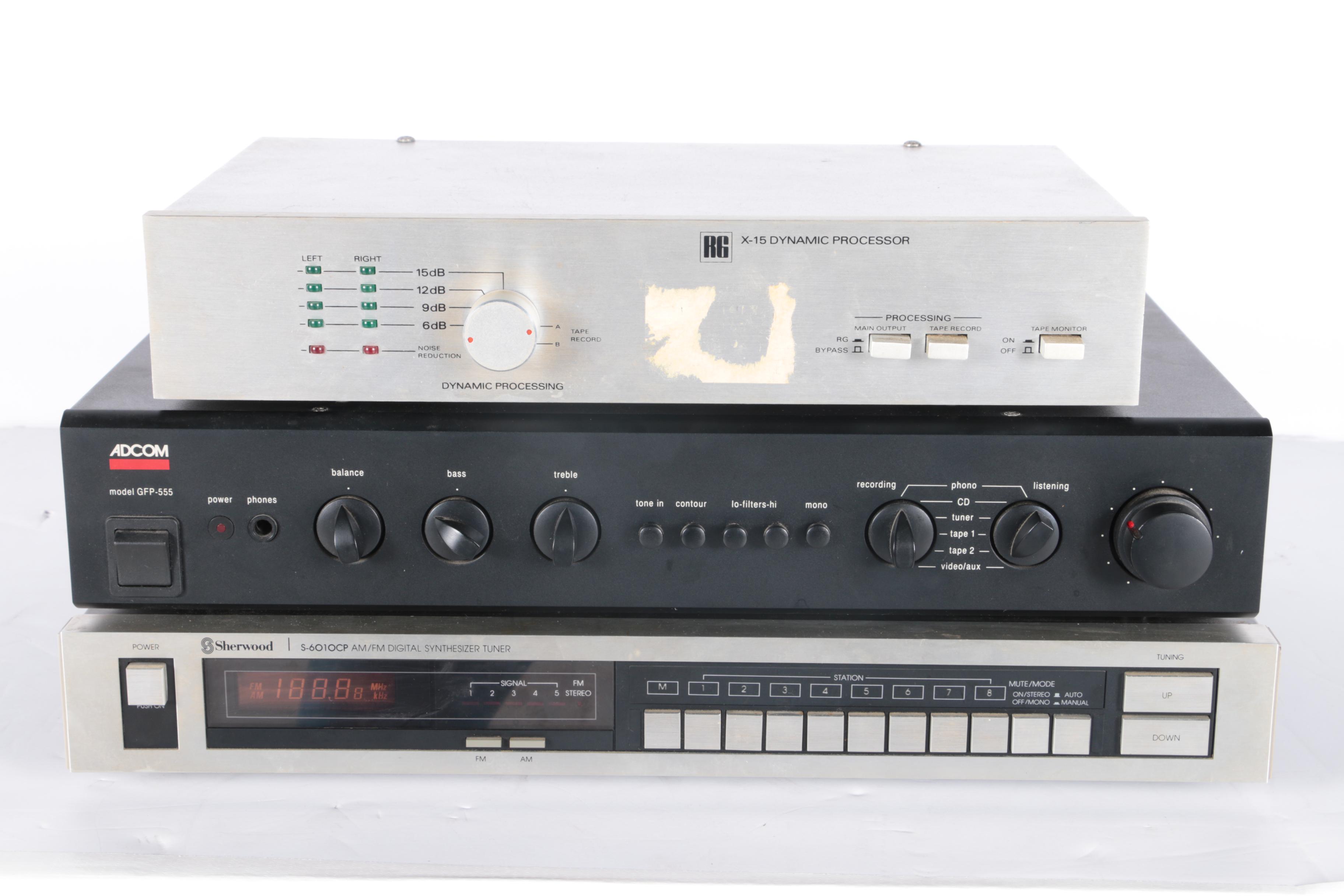 Assortment of Sound System Equipment