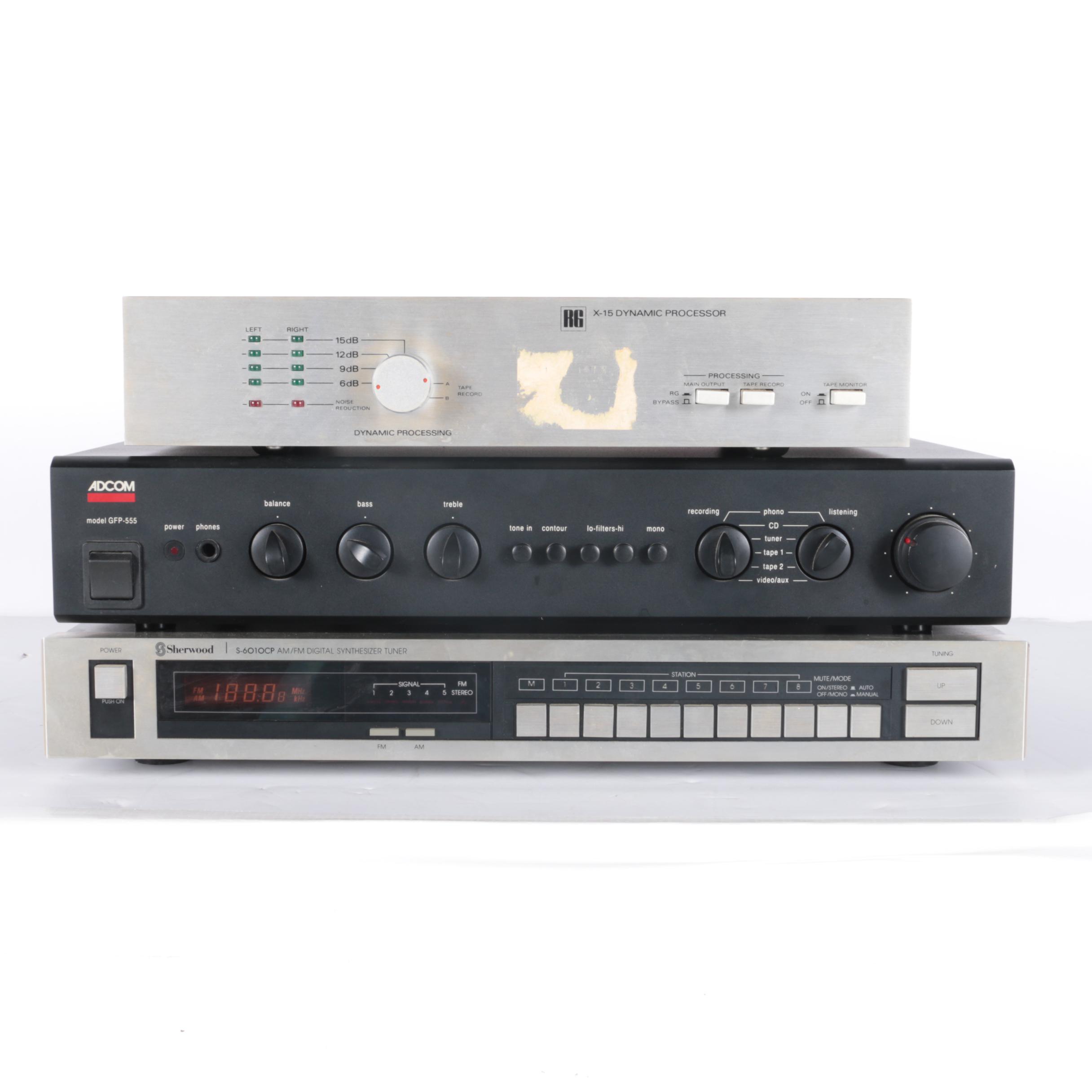 Assortment of Sound System Equipment