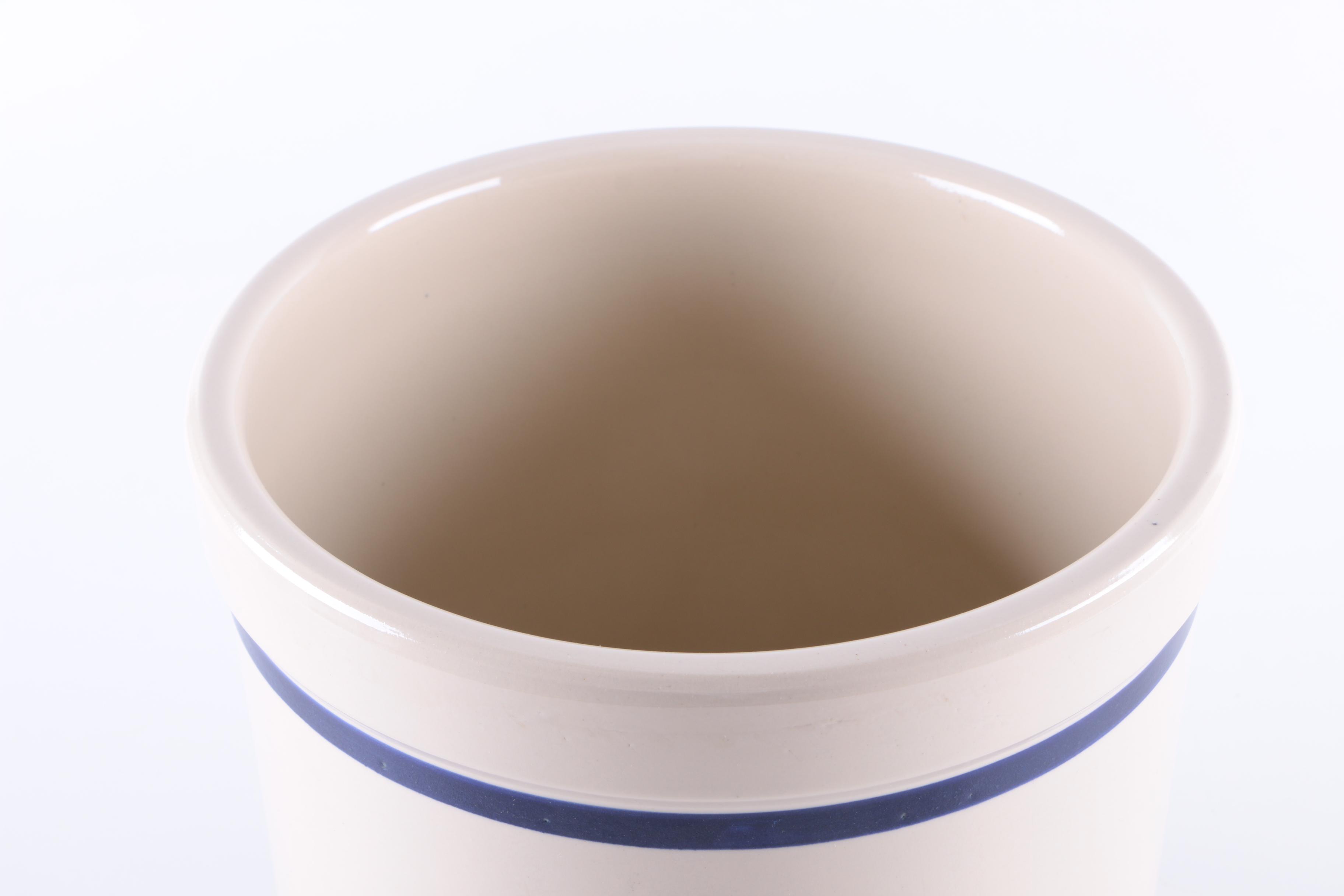 Ohio Stoneware Blue and White Crock