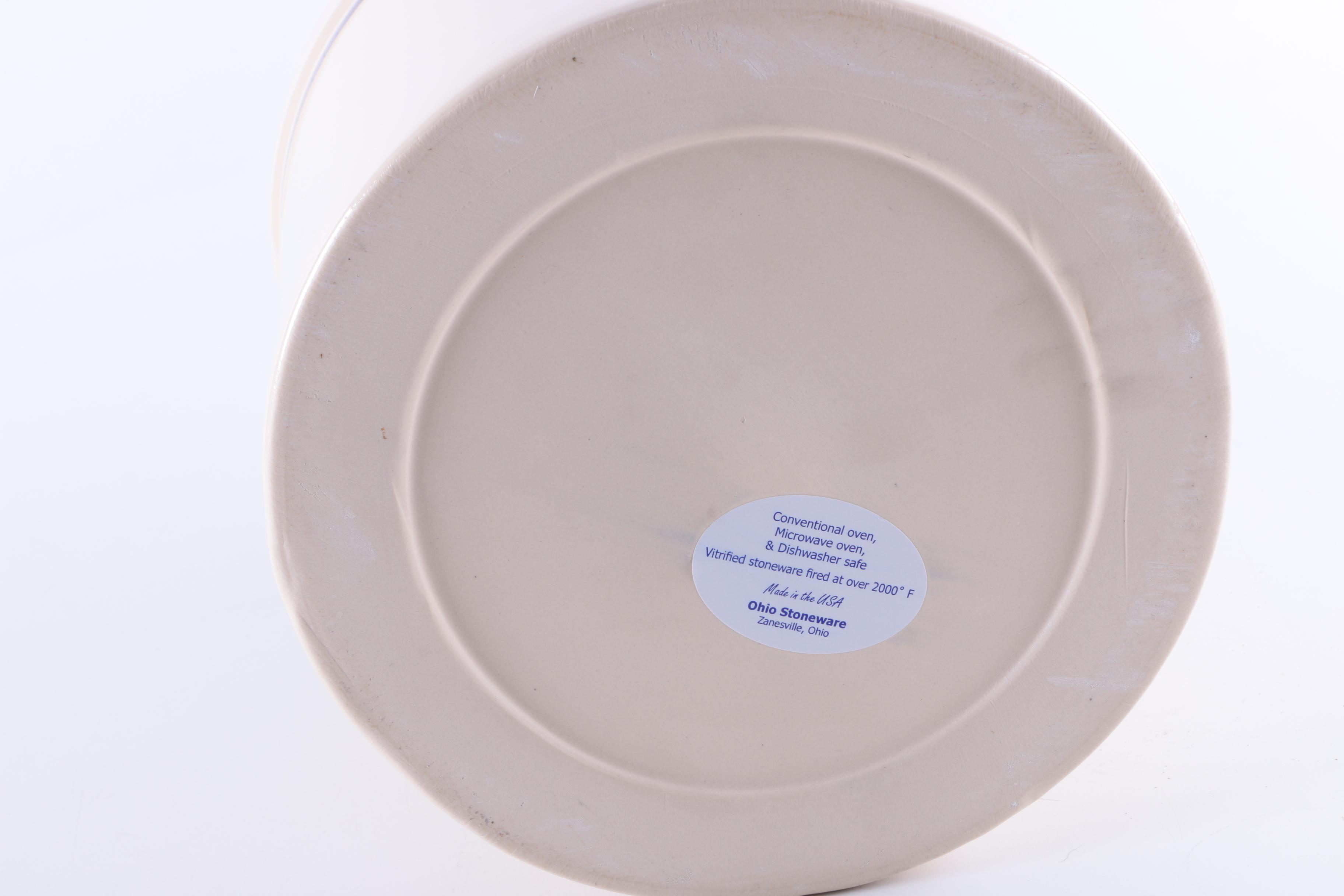 Ohio Stoneware Blue and White Crock