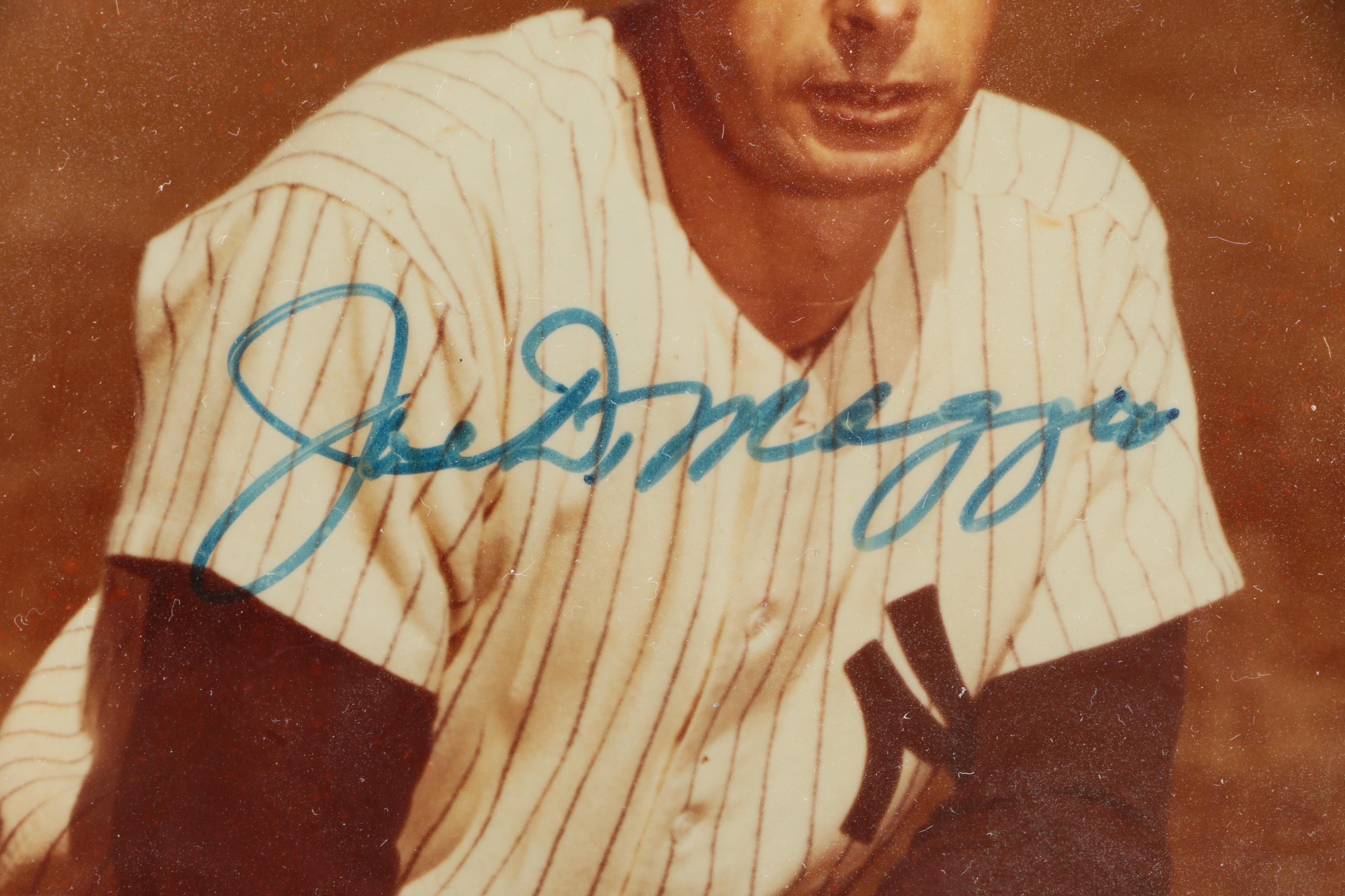 Signed Joe DiMaggio Photograph