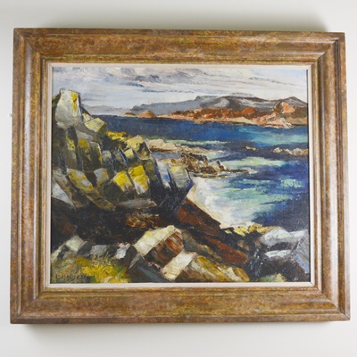 L. Hensen Original Oil Painting of Landscape