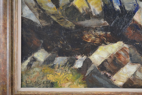 L. Hensen Original Oil Painting of Landscape