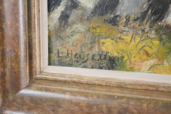 L. Hensen Original Oil Painting of Landscape