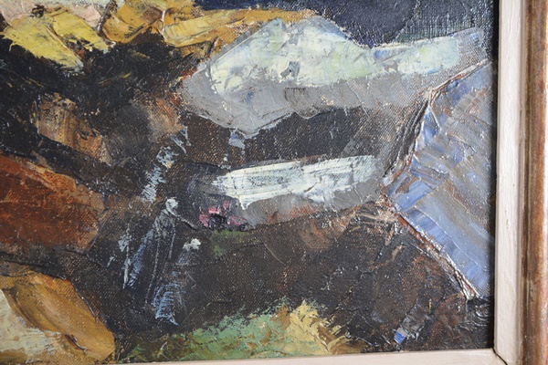 L. Hensen Original Oil Painting of Landscape