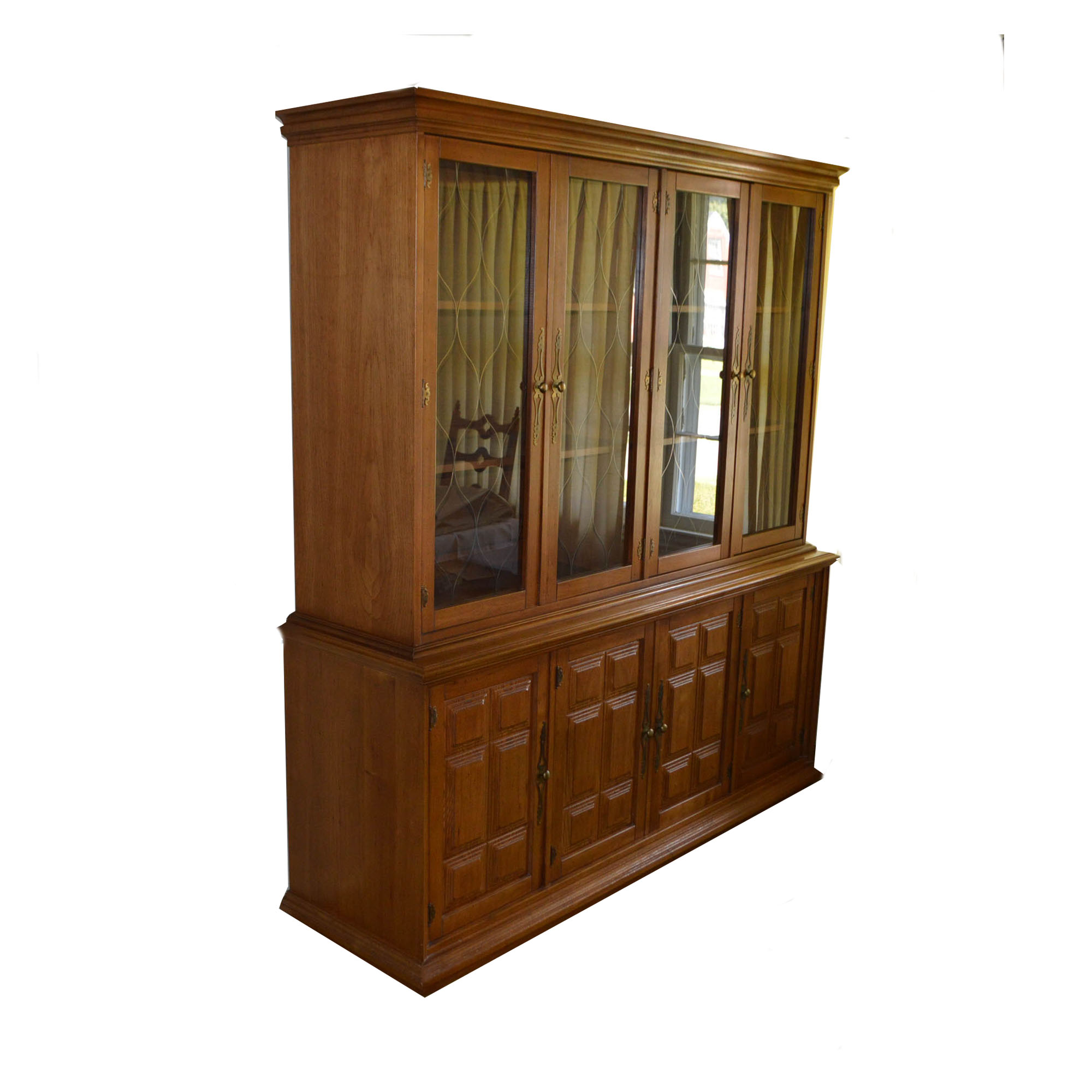 Vintage Stanley Furniture Two-Piece China Cabinet