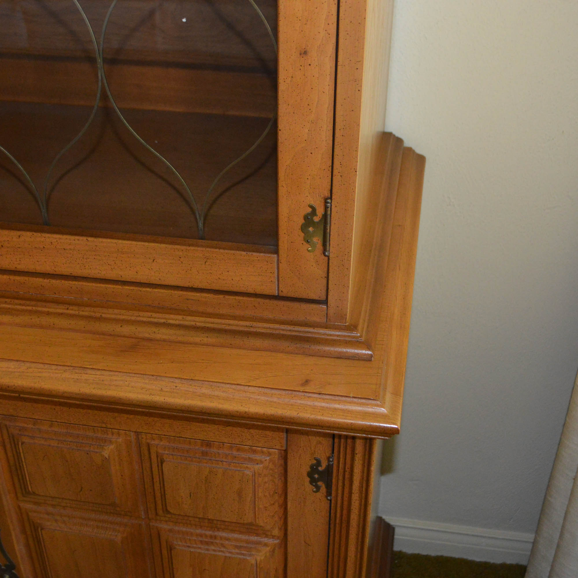 Vintage Stanley Furniture Two-Piece China Cabinet
