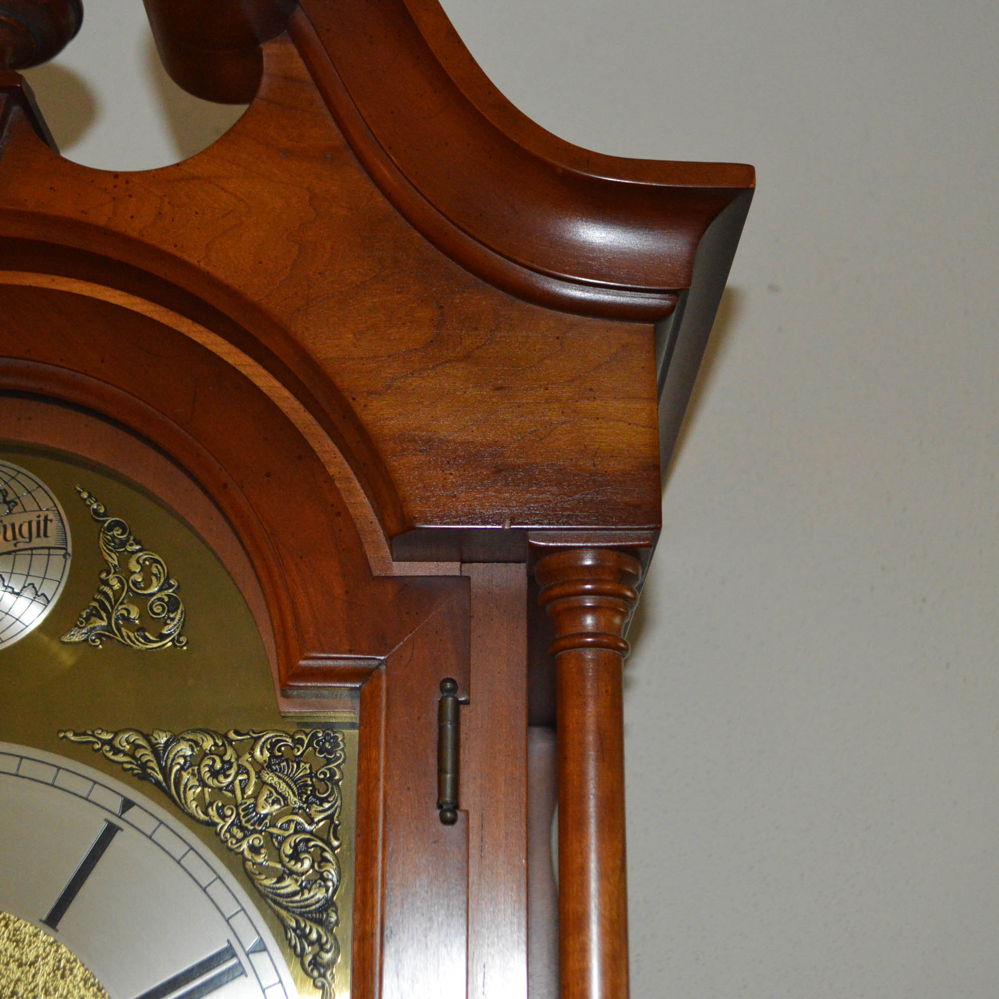 Vintage Queen Anne Style Grandfather Clock by Colonial