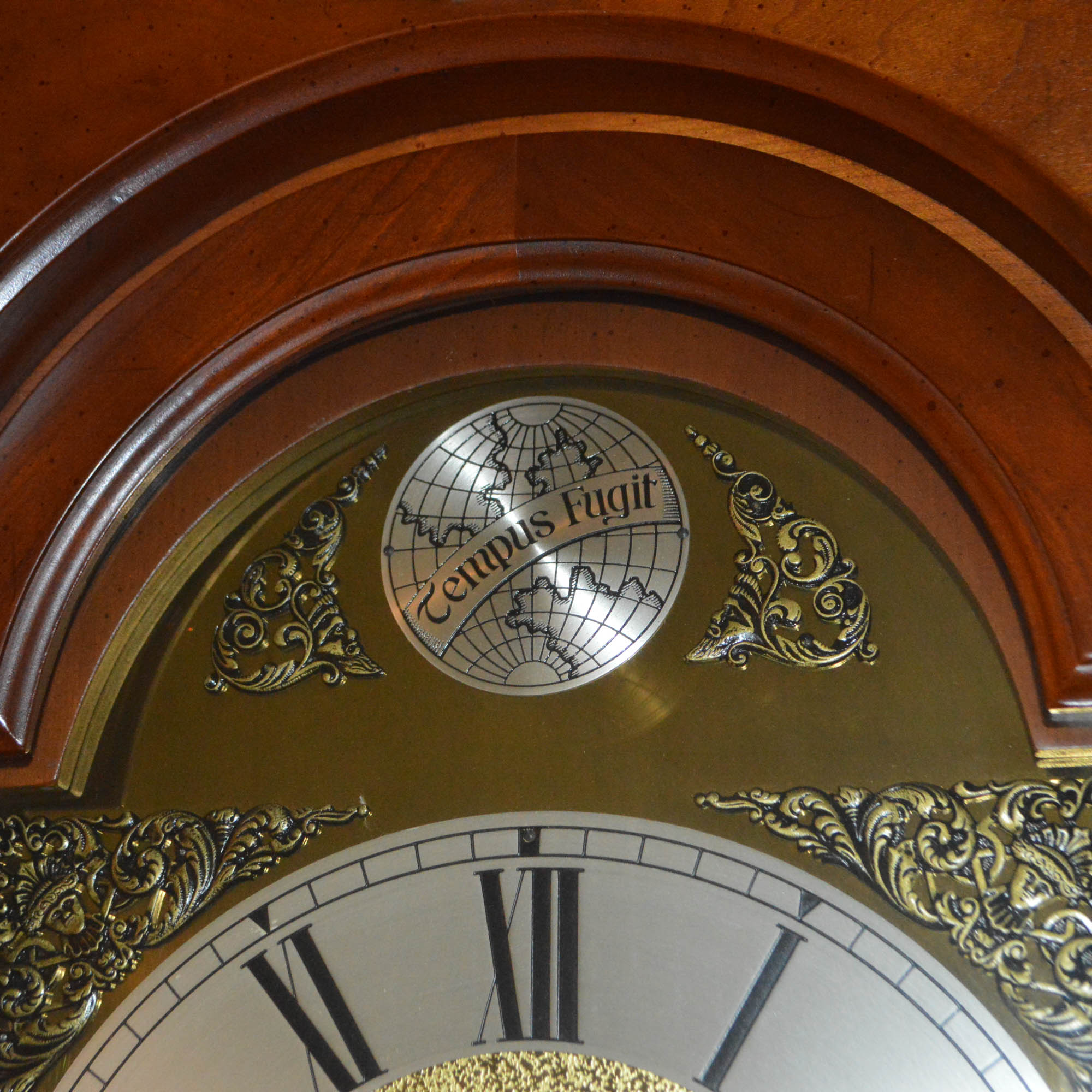 Vintage Queen Anne Style Grandfather Clock by Colonial