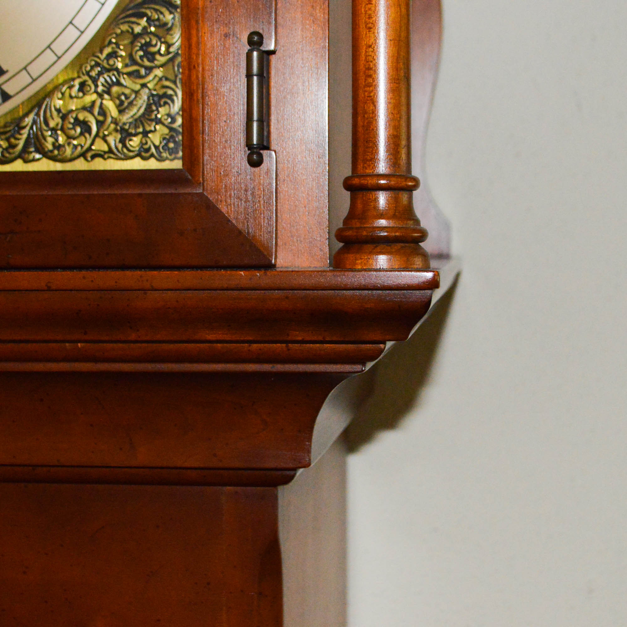 Vintage Queen Anne Style Grandfather Clock by Colonial