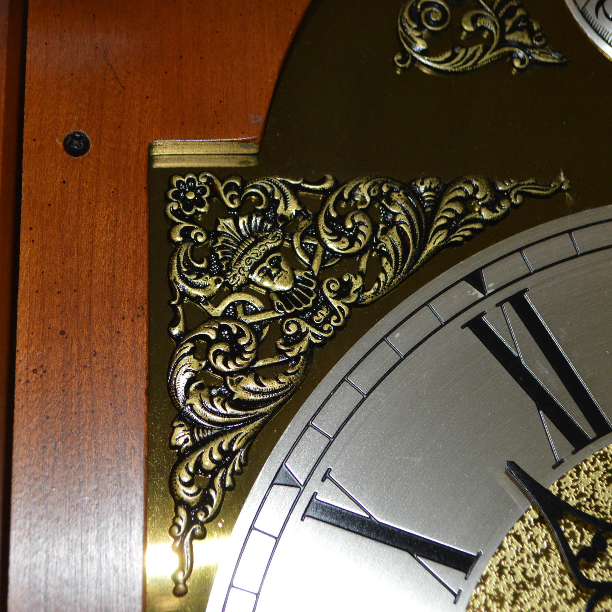Vintage Queen Anne Style Grandfather Clock by Colonial