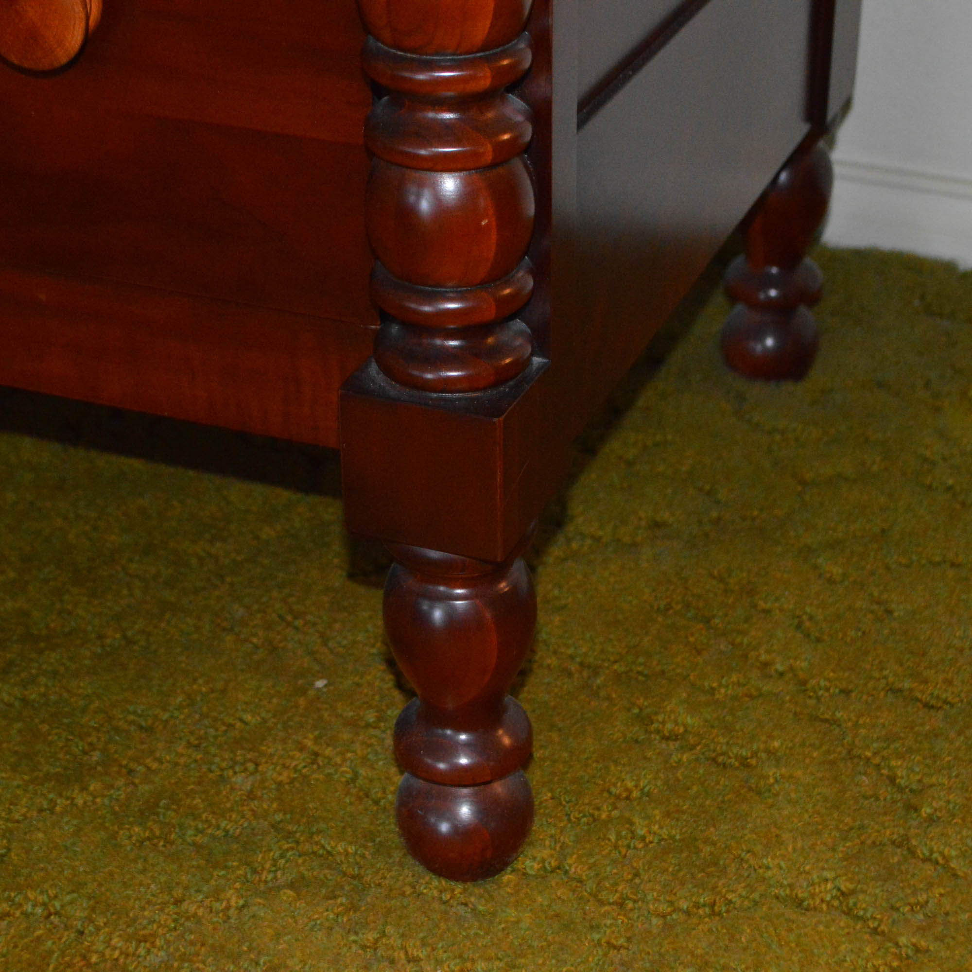 Vintage Empire Style Cherry Chest of Drawers by Davis Cabinet Co.