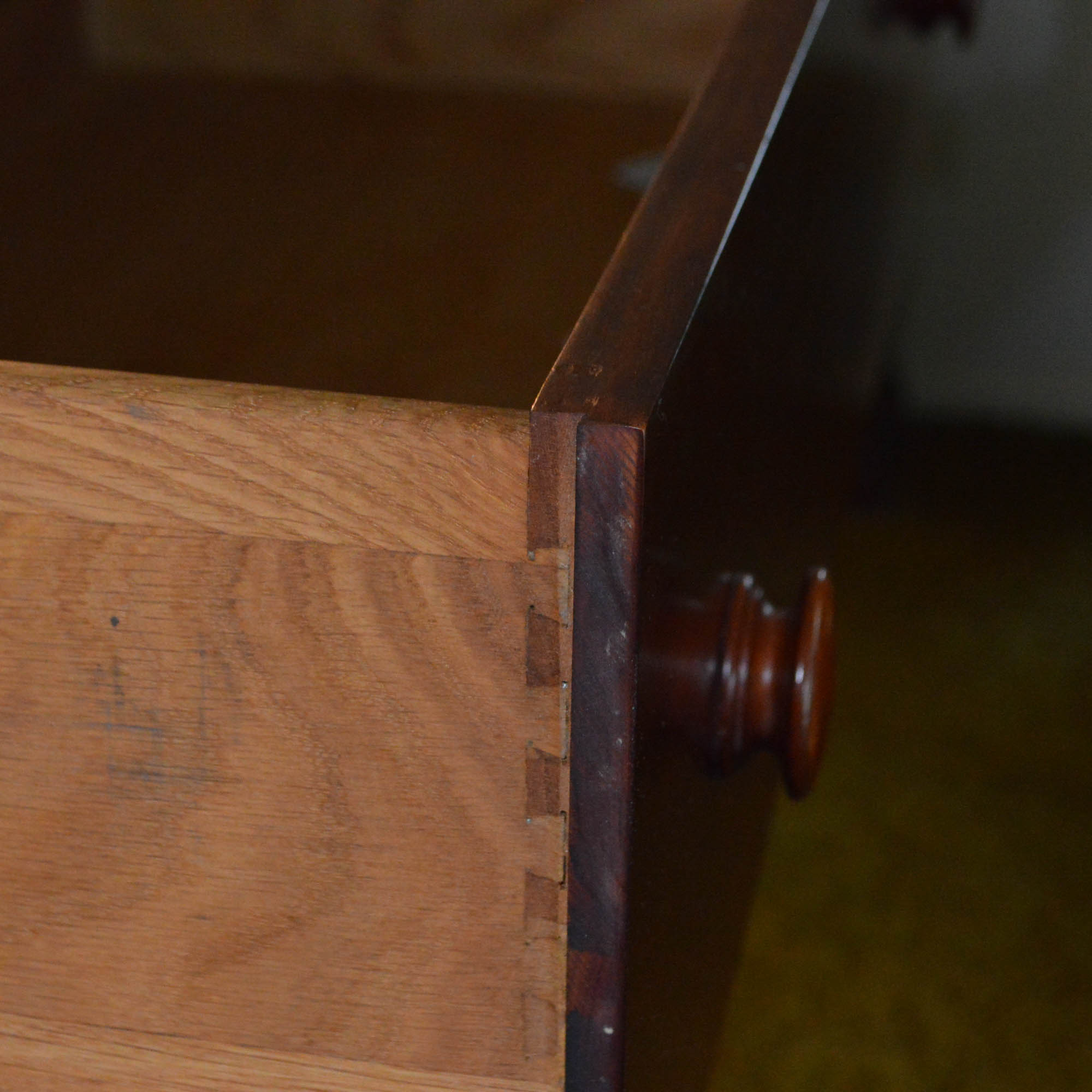 Vintage Empire Style Cherry Chest of Drawers by Davis Cabinet Co.