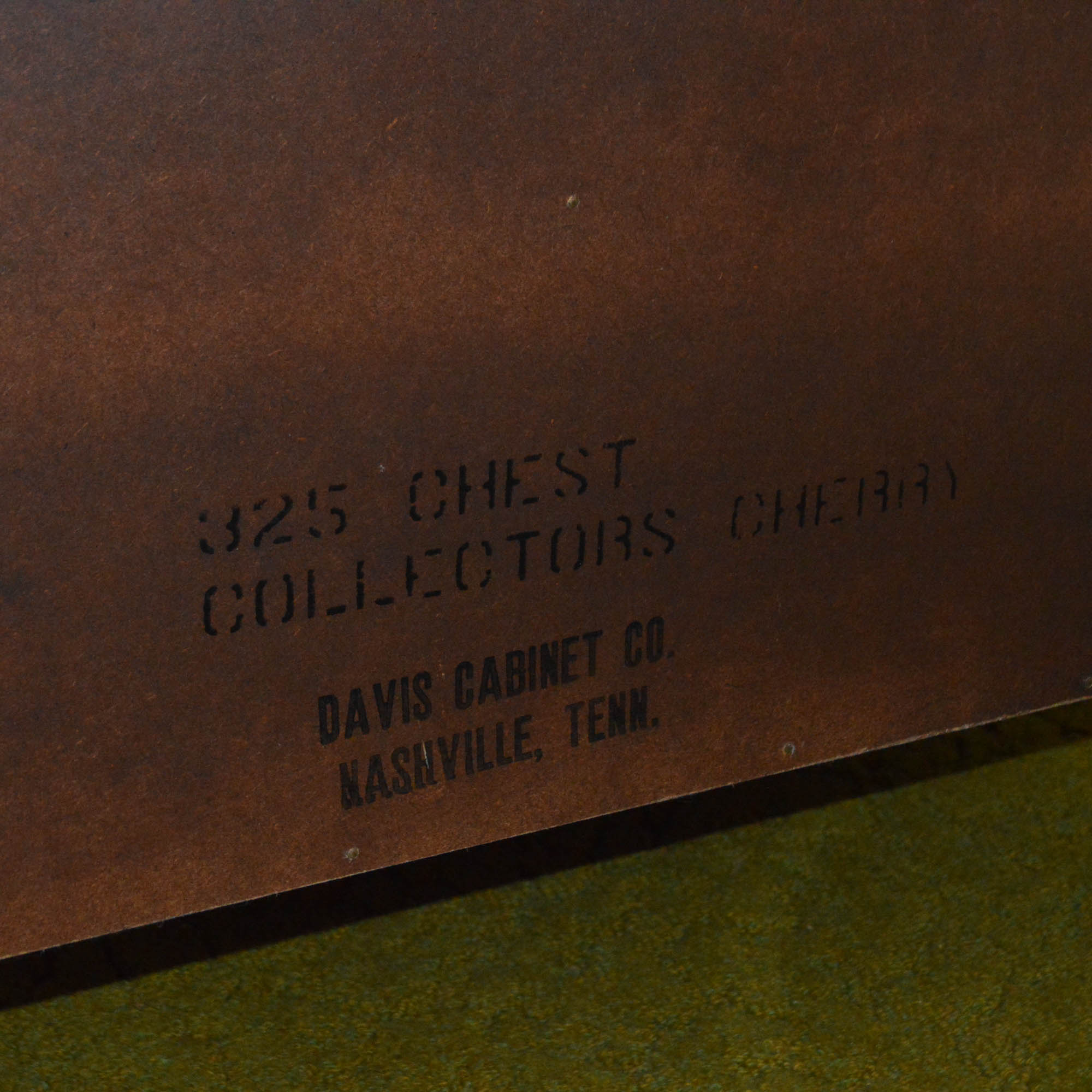 Vintage Empire Style Cherry Chest of Drawers by Davis Cabinet Co.