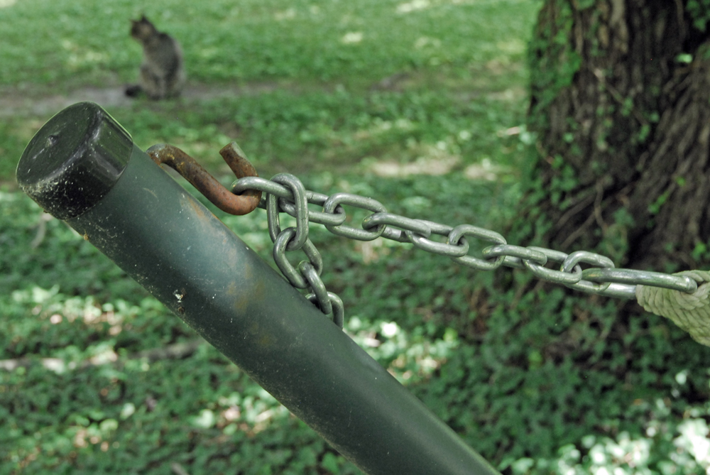 Outdoor Hammock with Metal Spreader