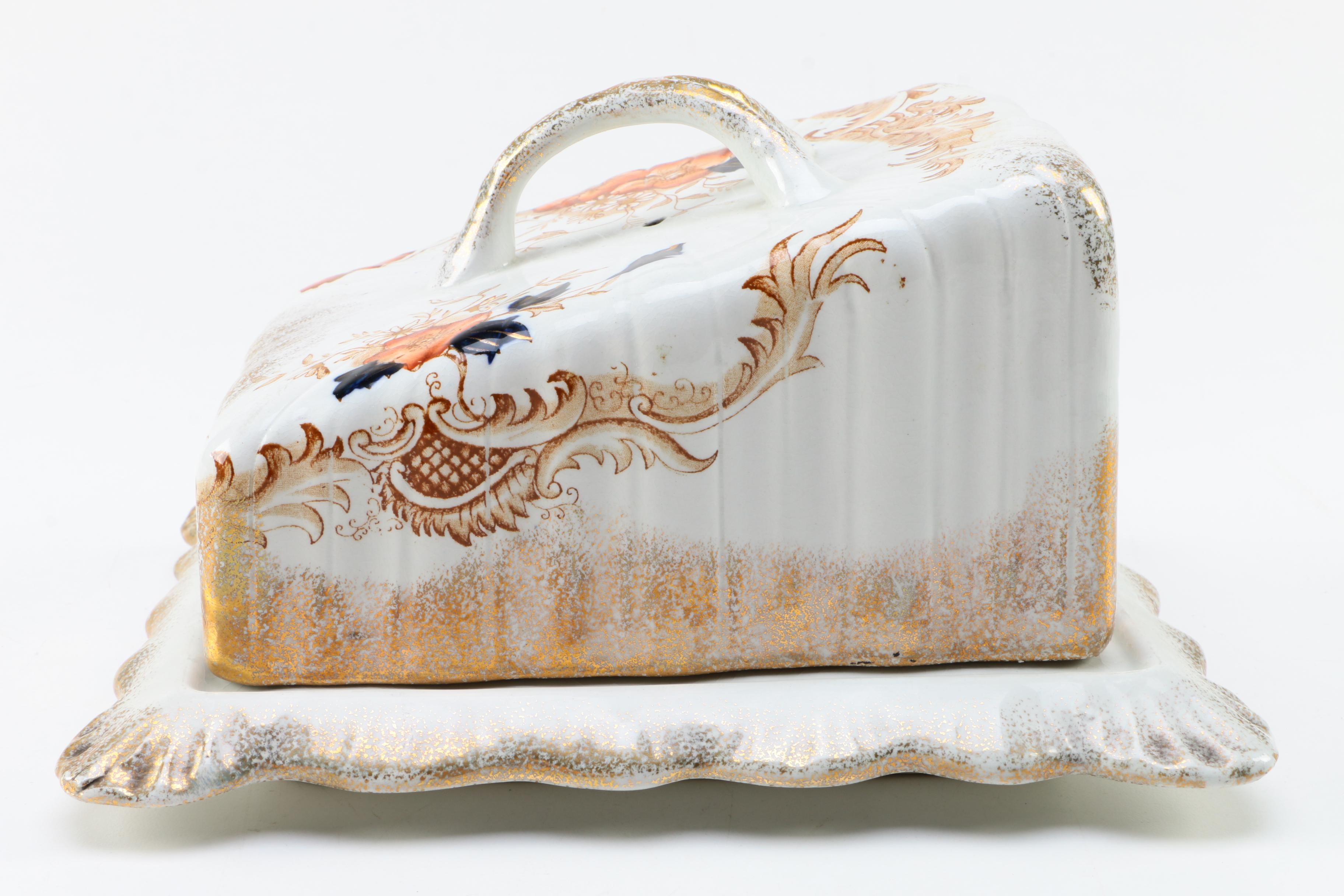 Antique G. T. Mountford "Seville" Cheese Keeper