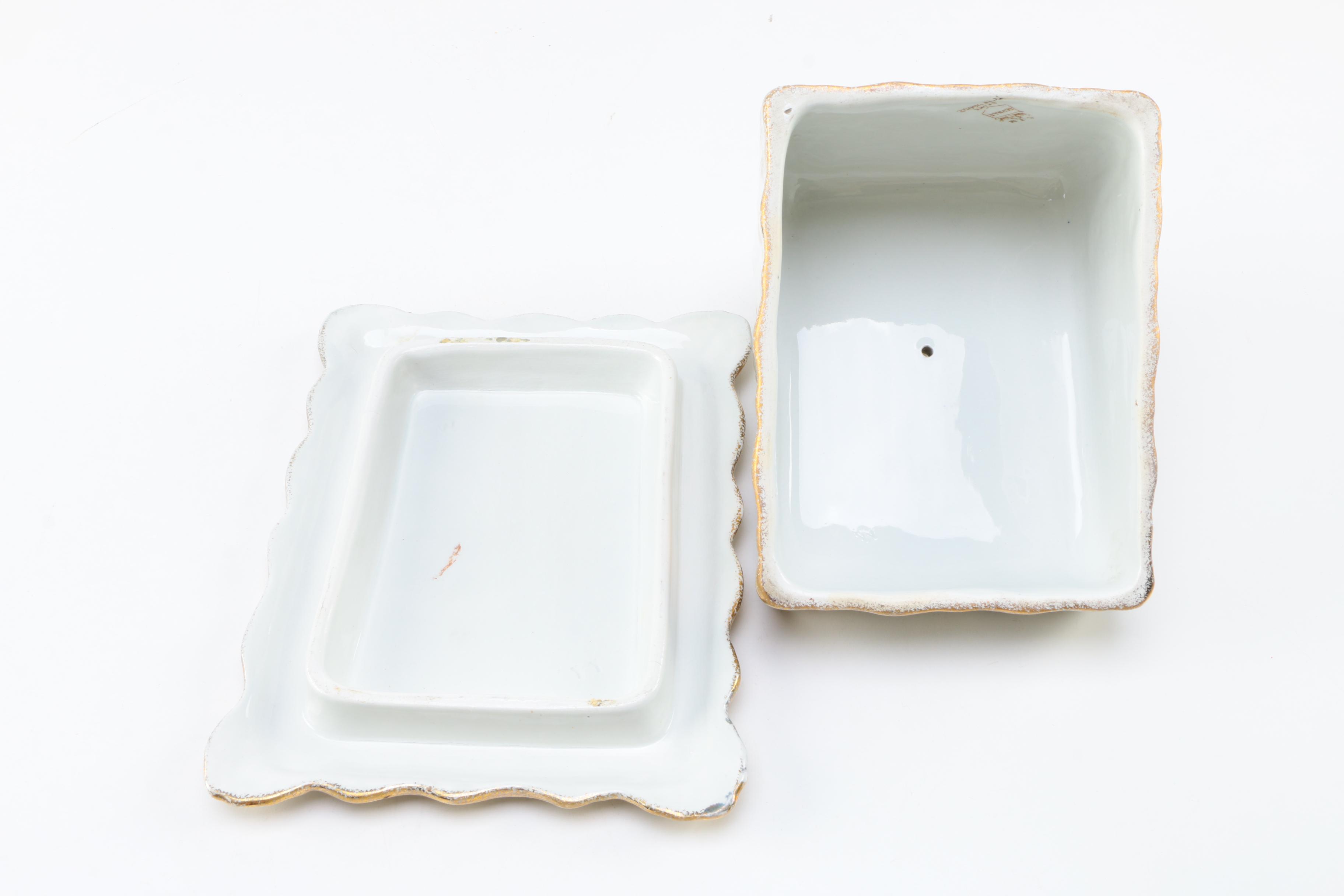 Antique G. T. Mountford "Seville" Cheese Keeper