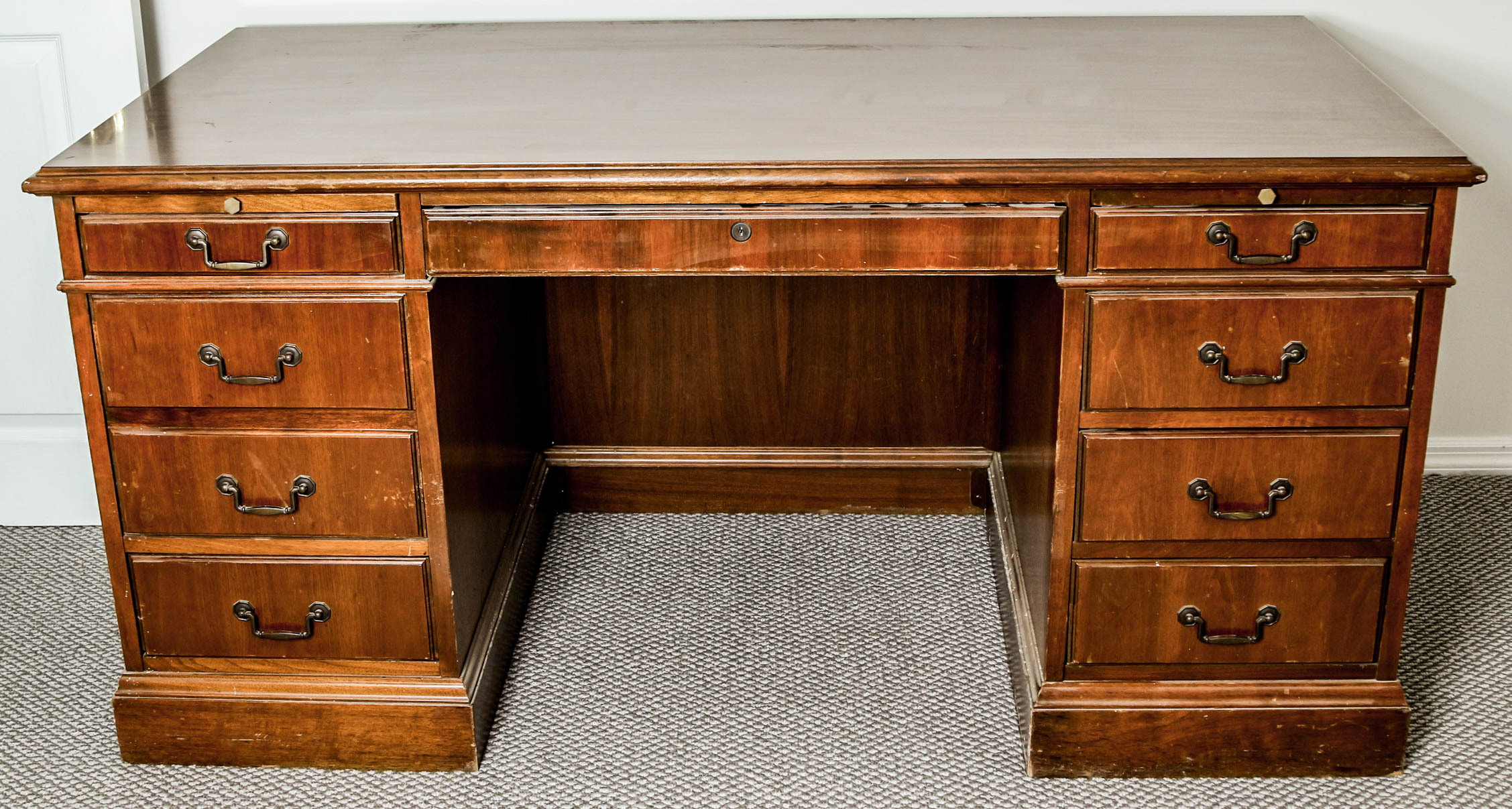 Double Pedestal Executive Desk