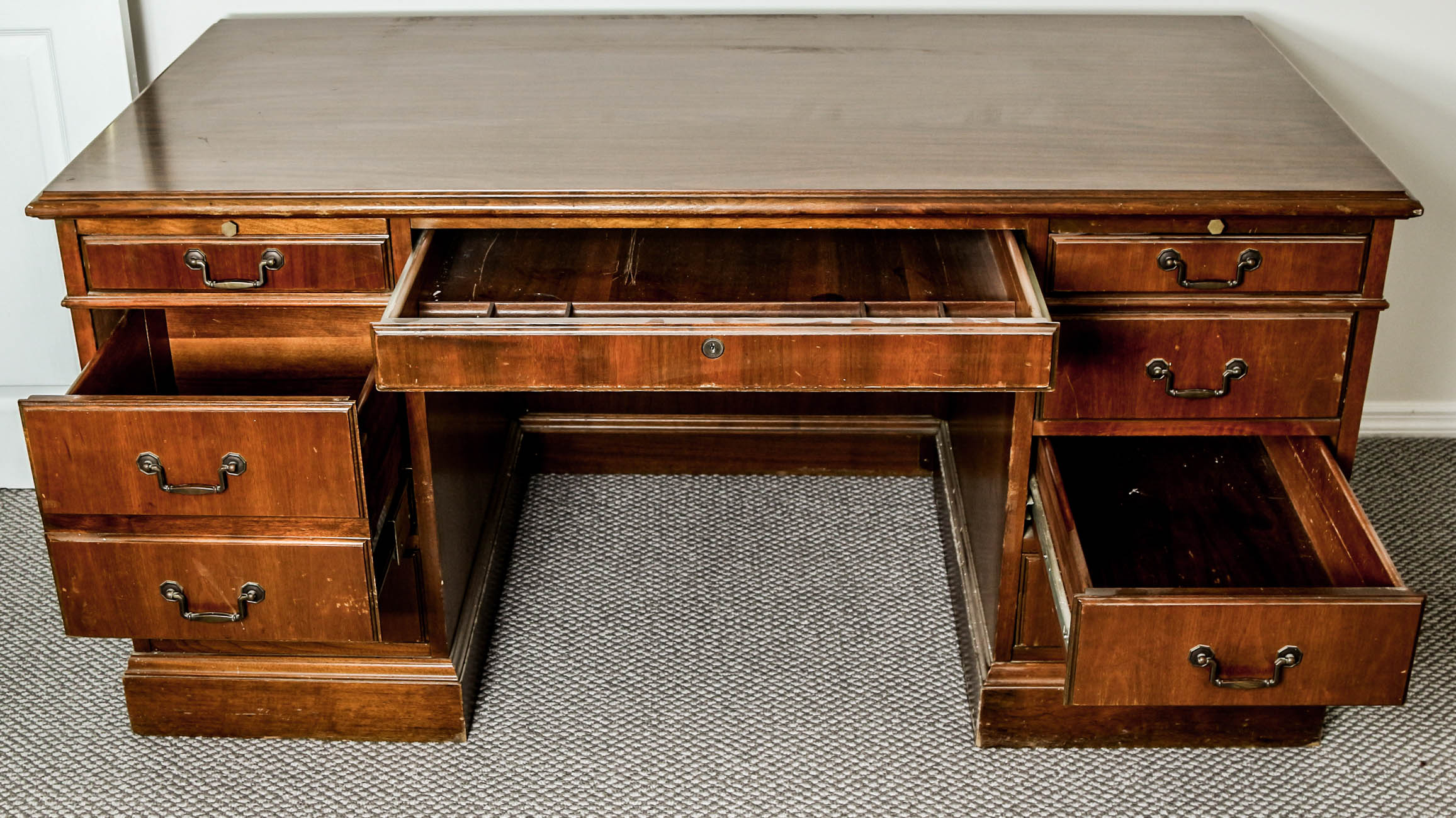 Double Pedestal Executive Desk