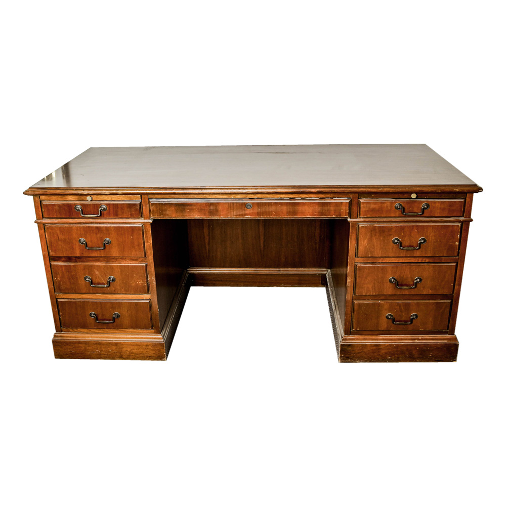 Double Pedestal Executive Desk