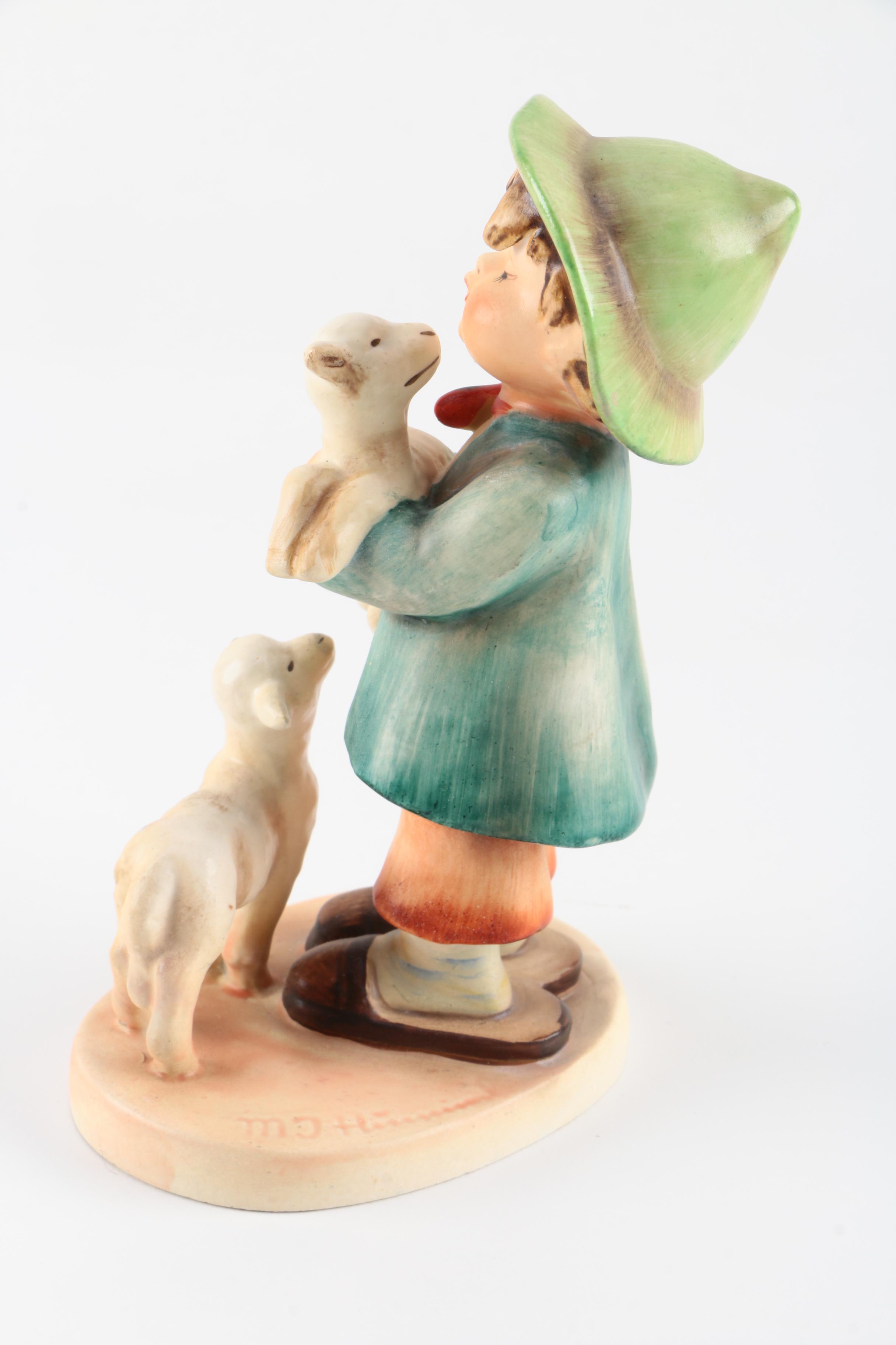 Early Hummel "Shepherd's Boy" Erphila Marked Porcelain Figurine