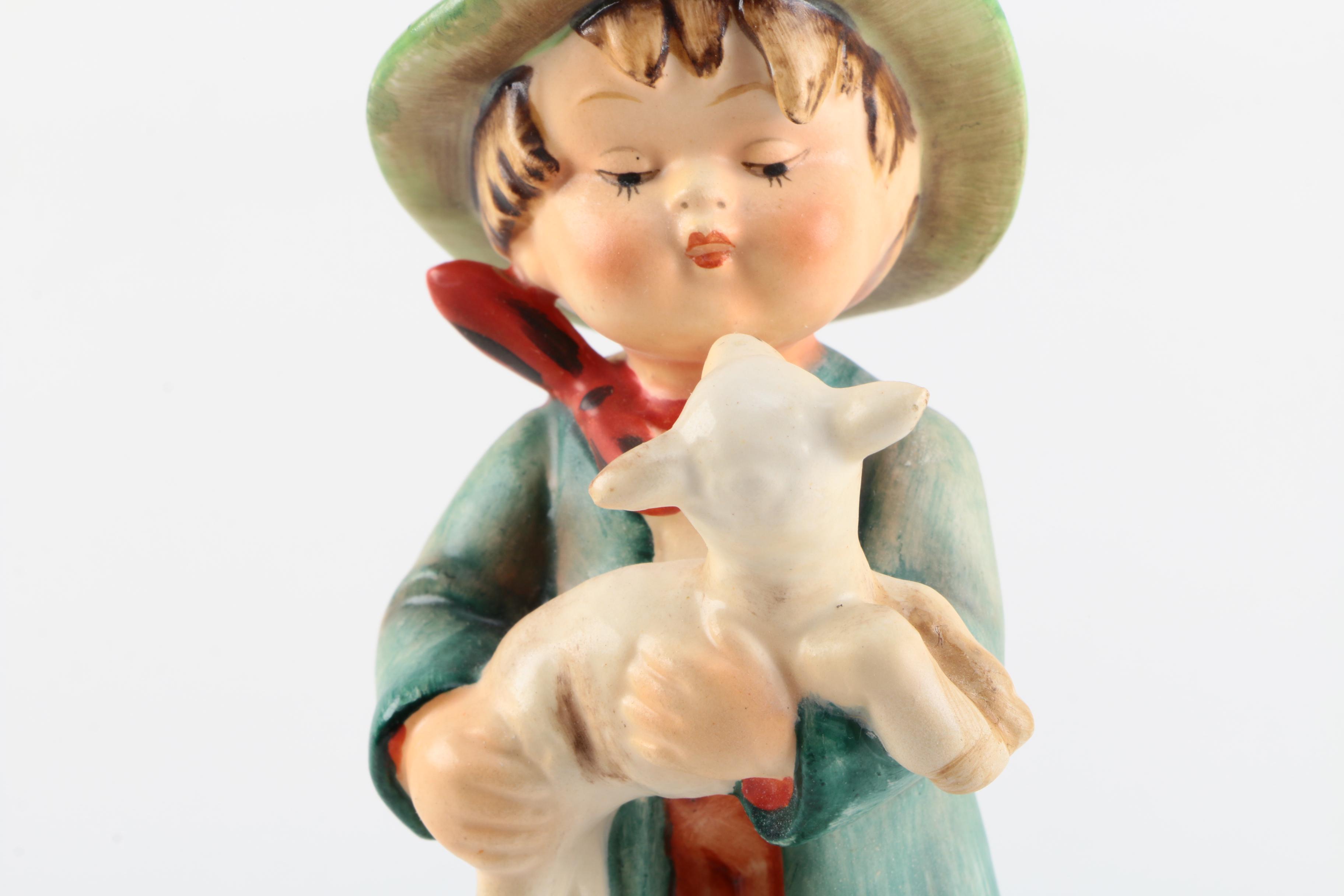 Early Hummel "Shepherd's Boy" Erphila Marked Porcelain Figurine