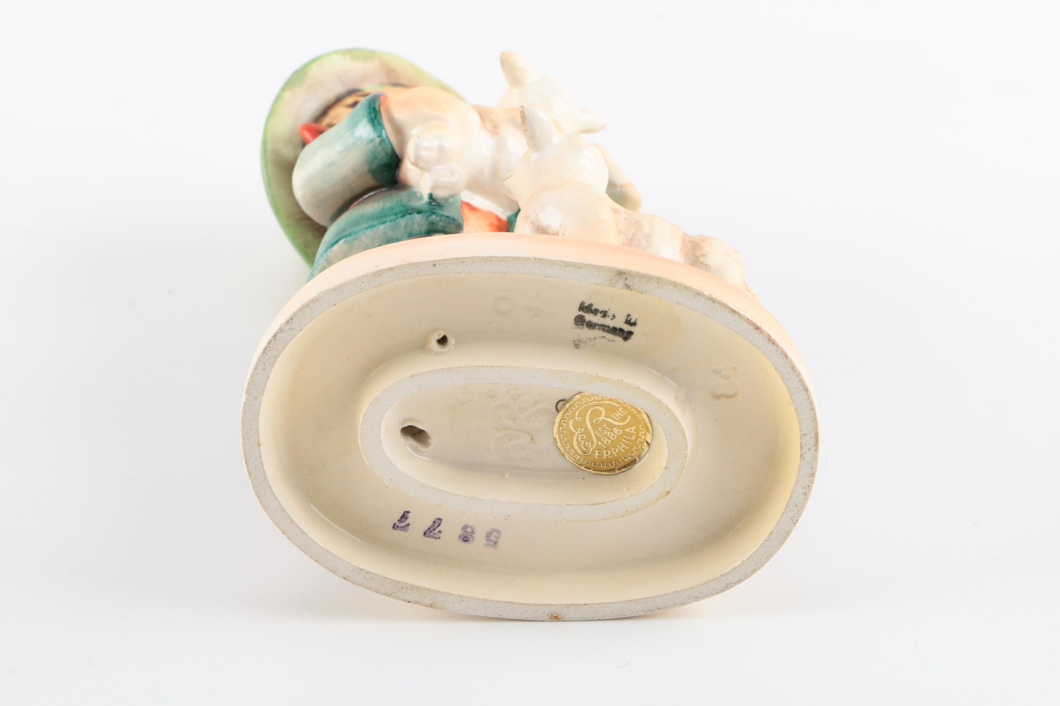 Early Hummel "Shepherd's Boy" Erphila Marked Porcelain Figurine