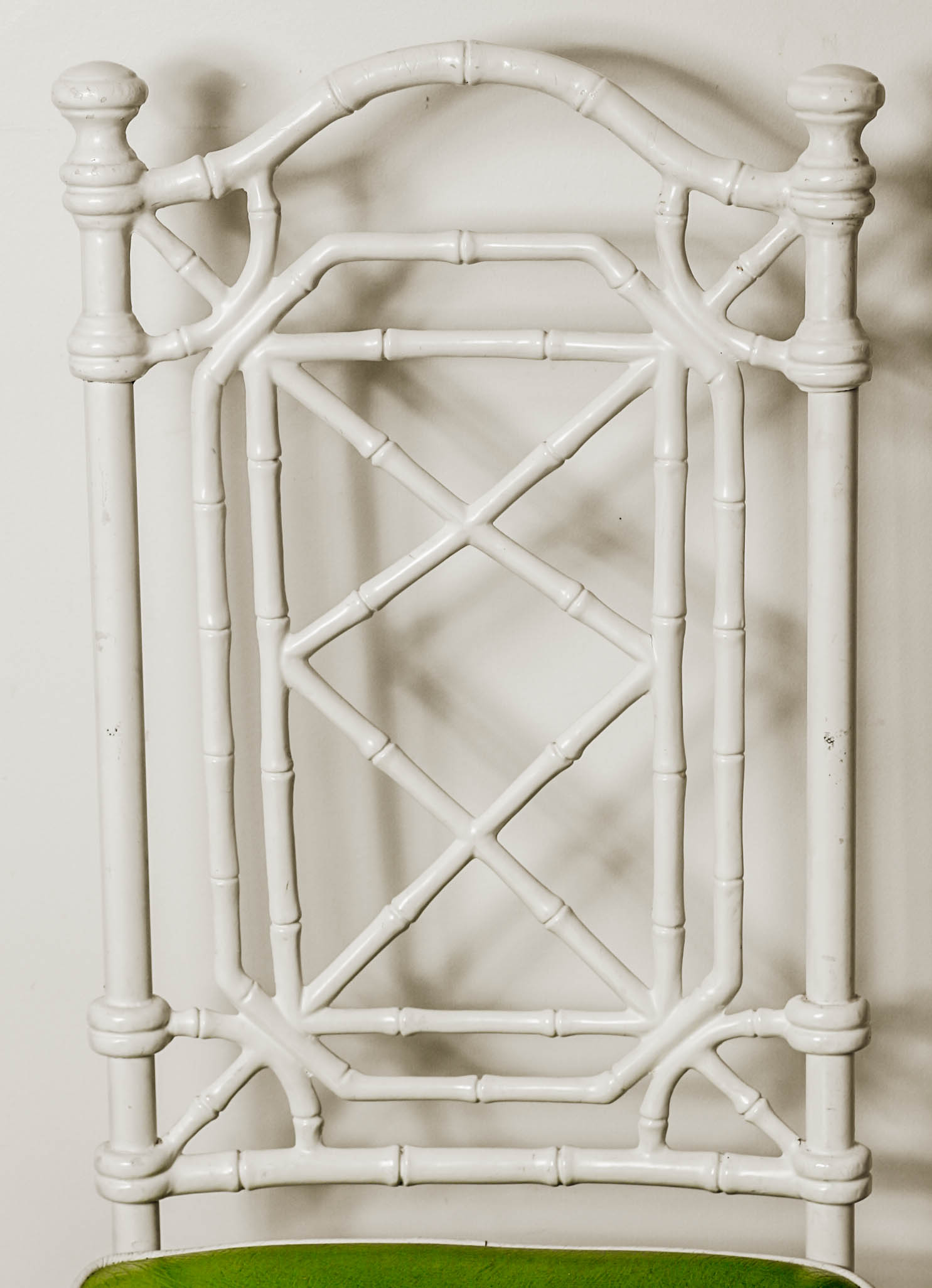 Vintage Kessler Industries White Bamboo Style Table and Chairs