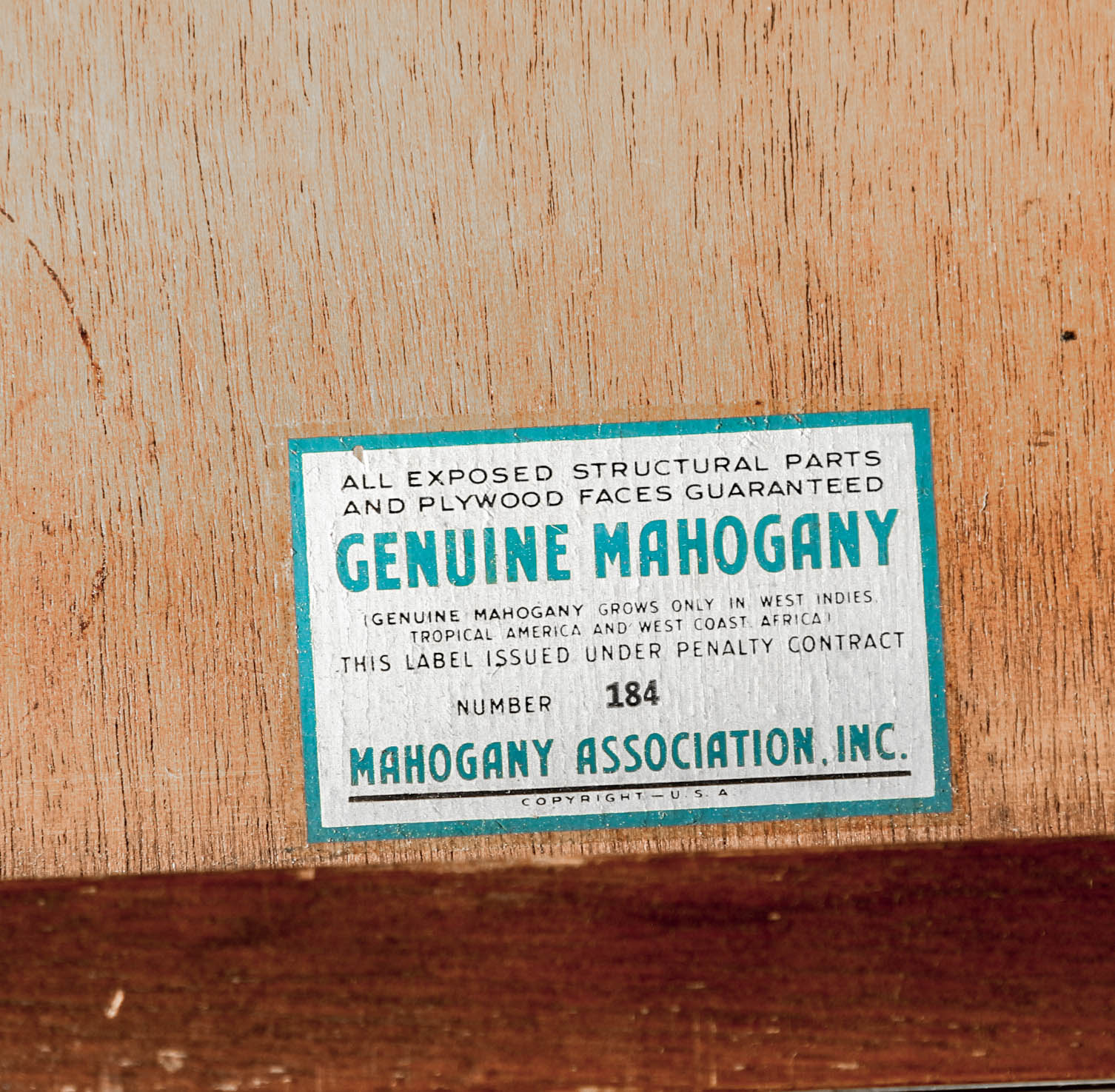 Vintage Federal Style Mahogany Side Table