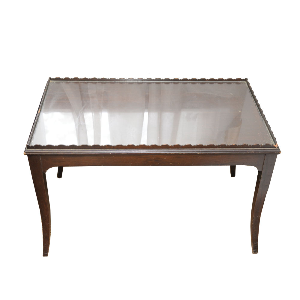 Vintage Tray-Top Coffee Table