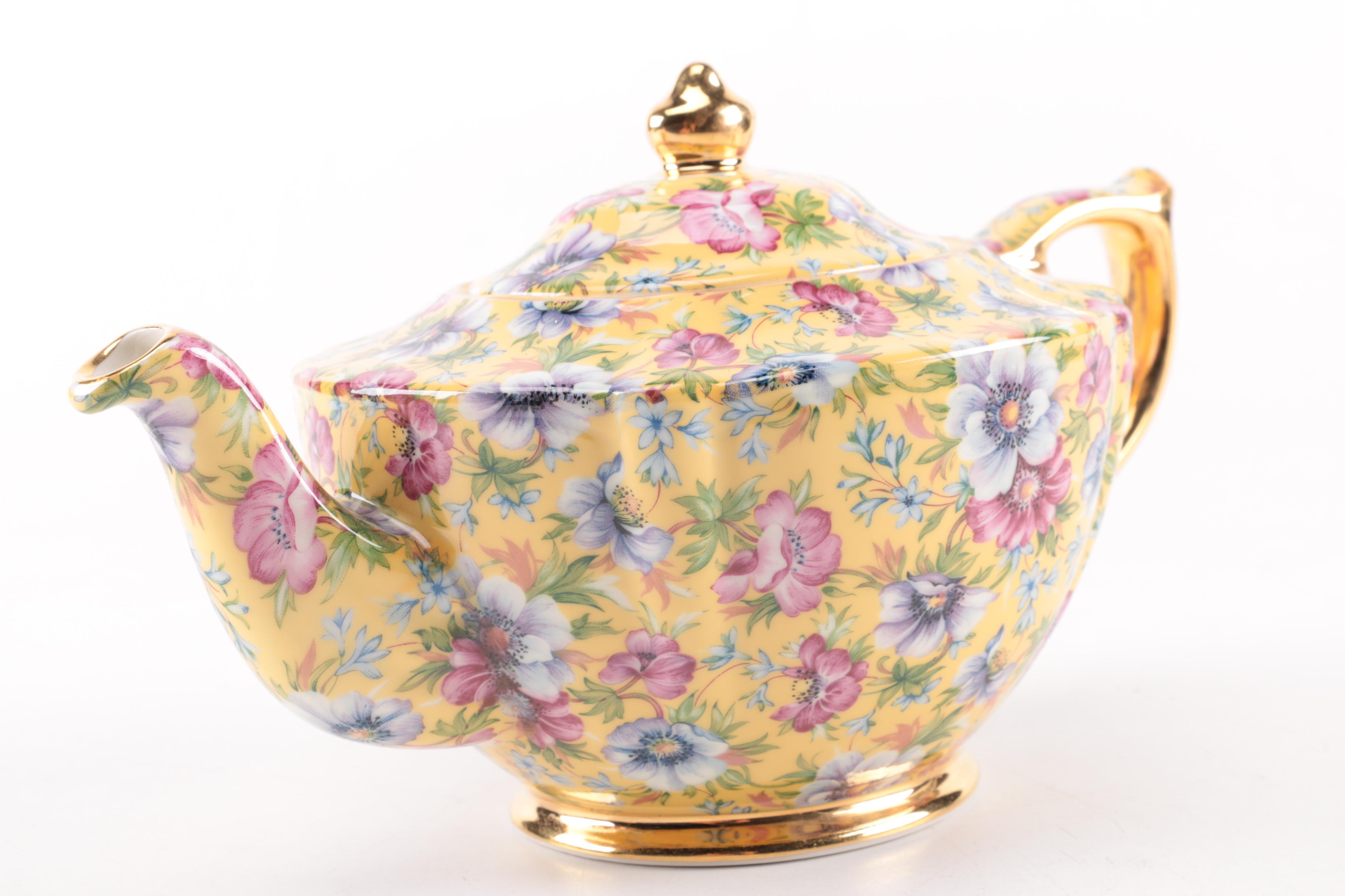James Sadler "Sophie Chintz" Tea Set