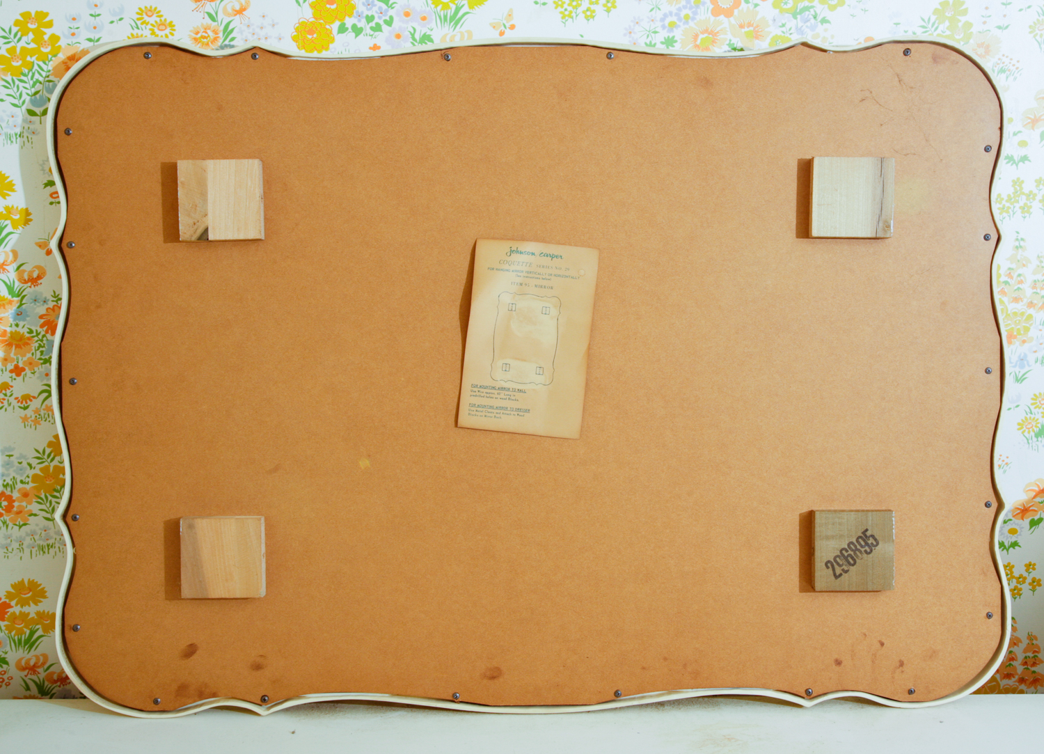 Vintage French Provincial Style Mirror by Johnson Carper