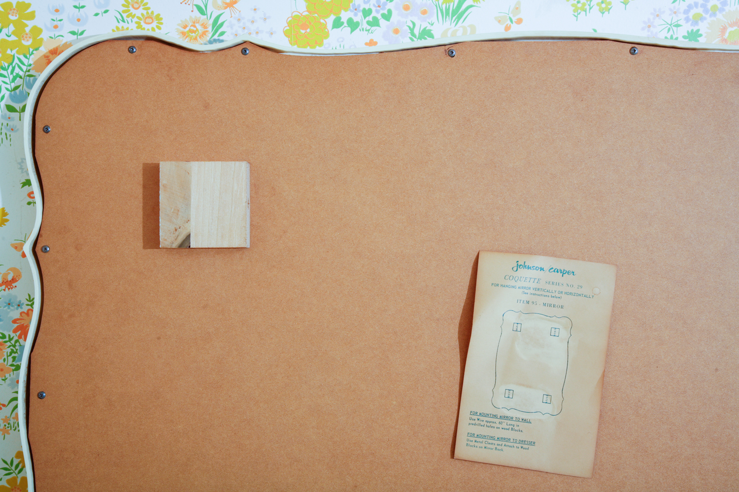 Vintage French Provincial Style Mirror by Johnson Carper