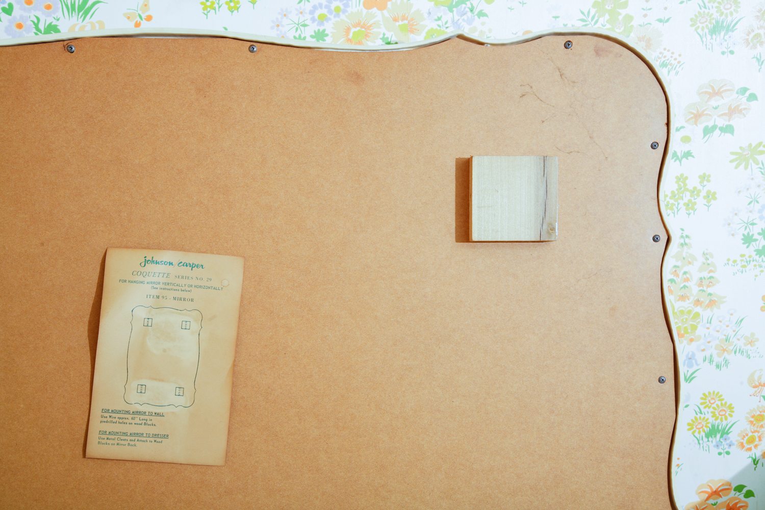 Vintage French Provincial Style Mirror by Johnson Carper