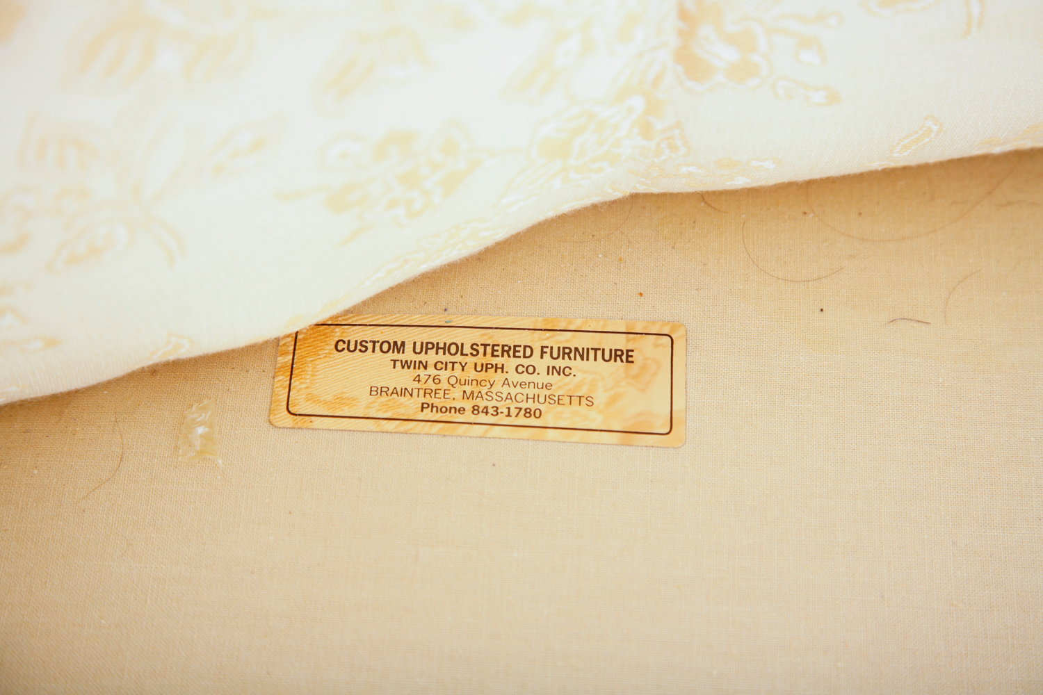 Vintage Sofa by Twin City Upholstery Company