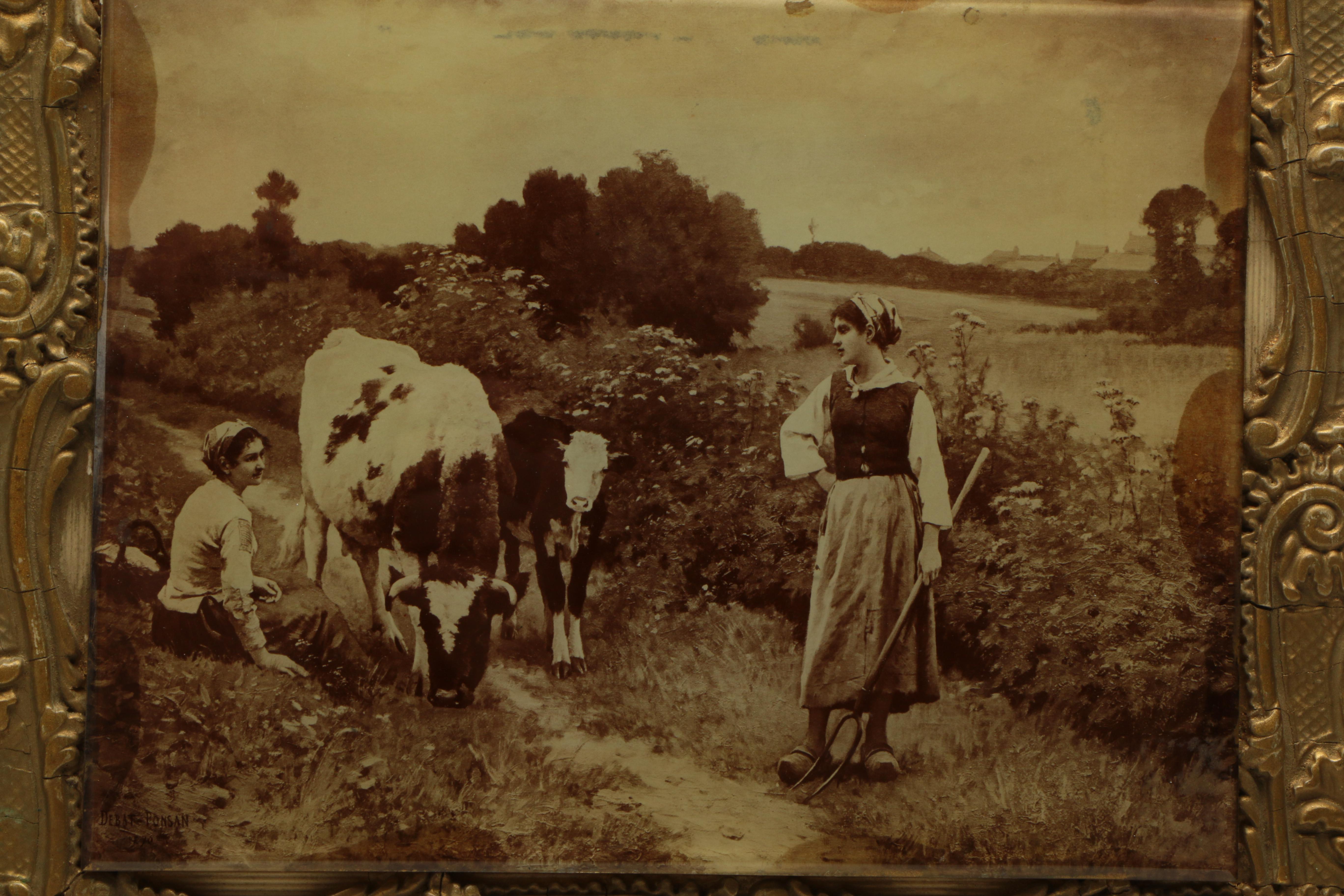 After Édouard Debat-Ponsan Albumen Print "A Rest Along the Way"