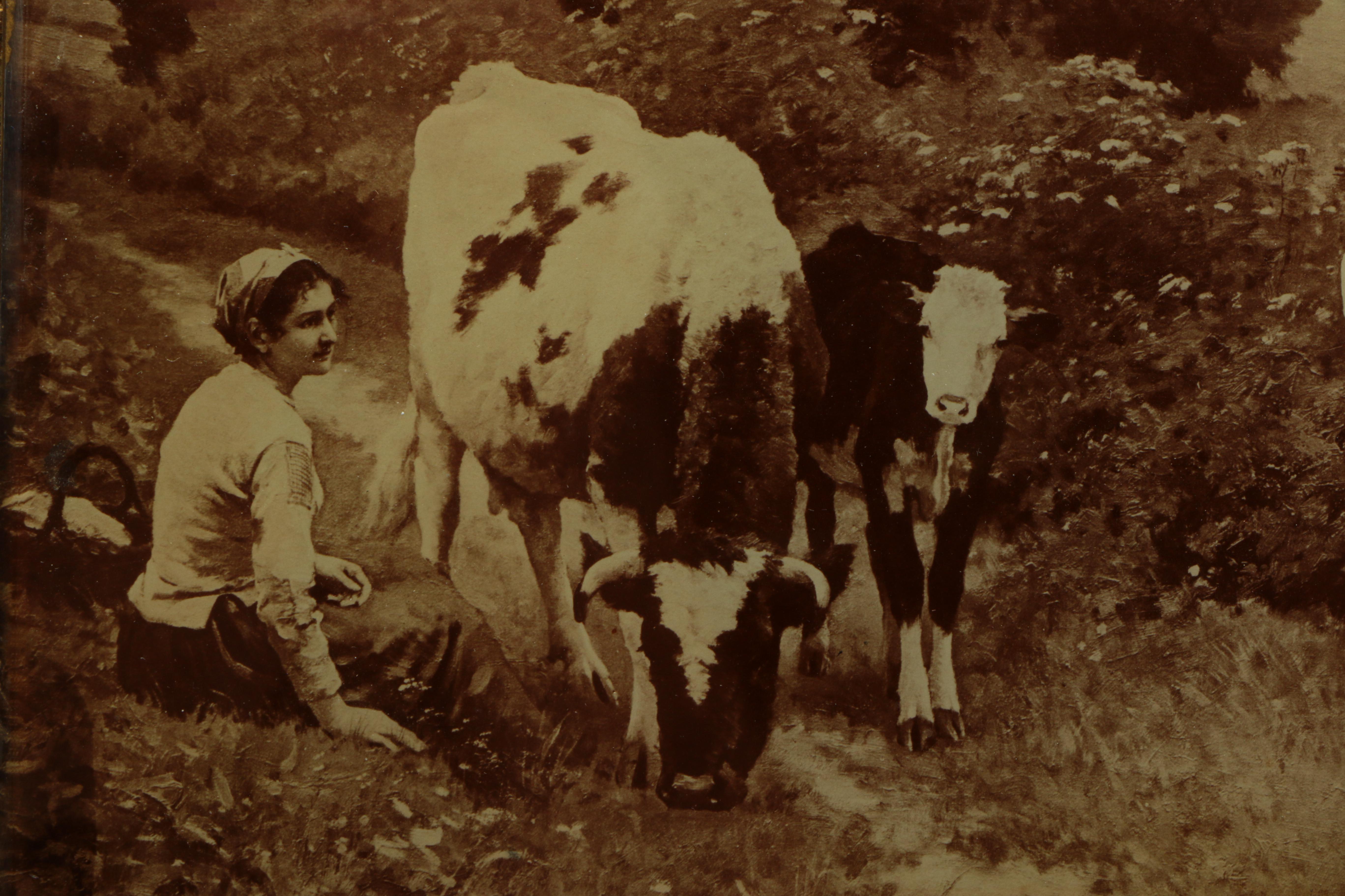 After Édouard Debat-Ponsan Albumen Print "A Rest Along the Way"