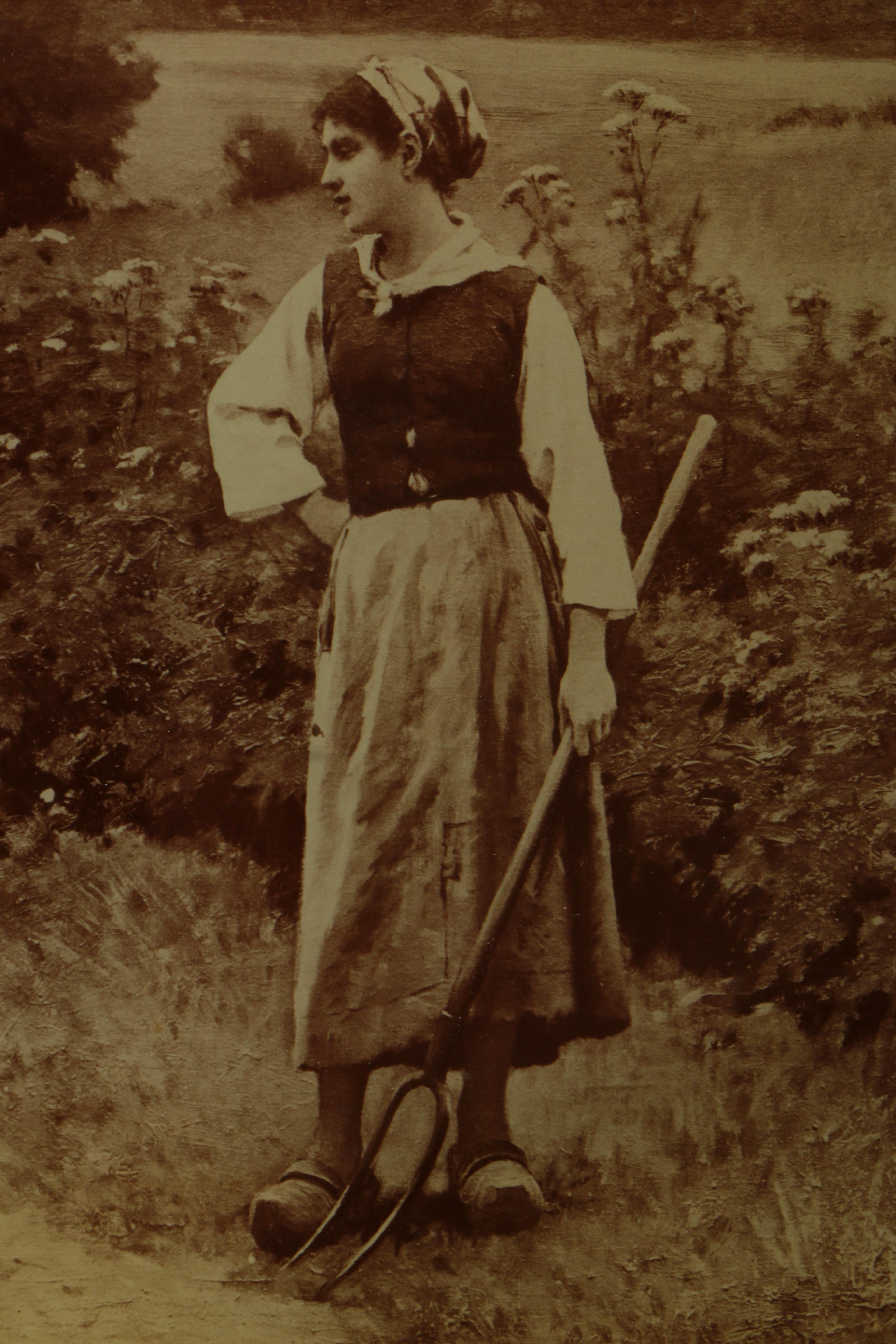 After Édouard Debat-Ponsan Albumen Print "A Rest Along the Way"