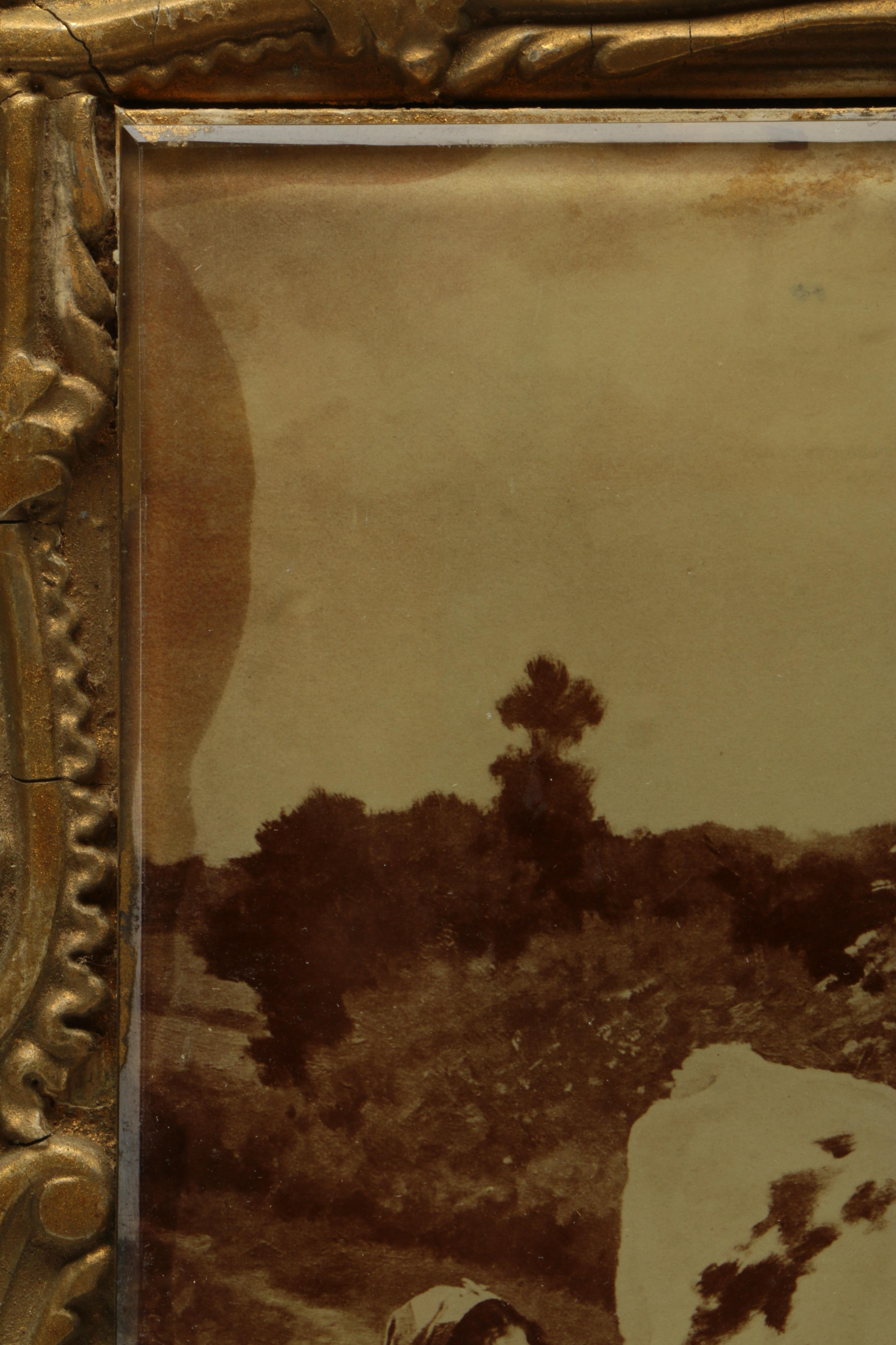 After Édouard Debat-Ponsan Albumen Print "A Rest Along the Way"